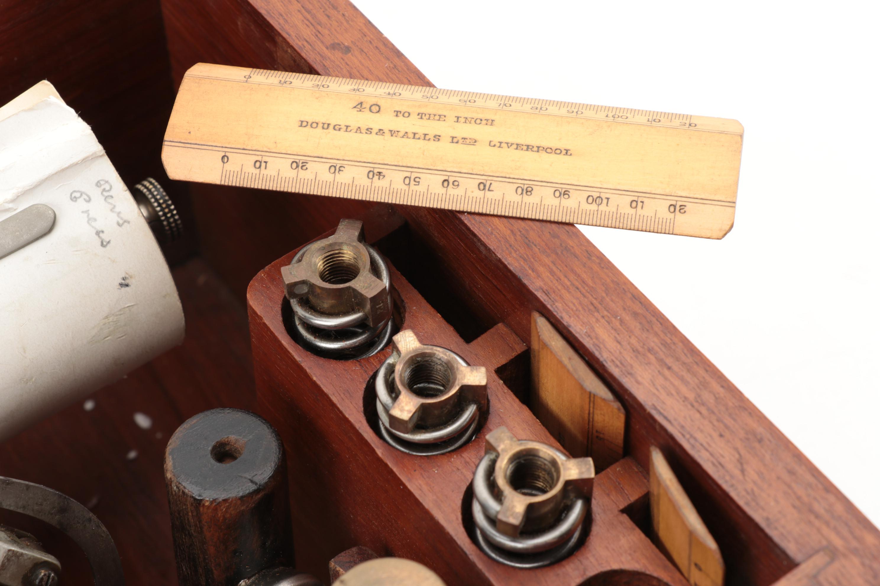 Dobbie-McInnes Engine Indicators For Large Steam Instruments in Wood Case, 1920s
