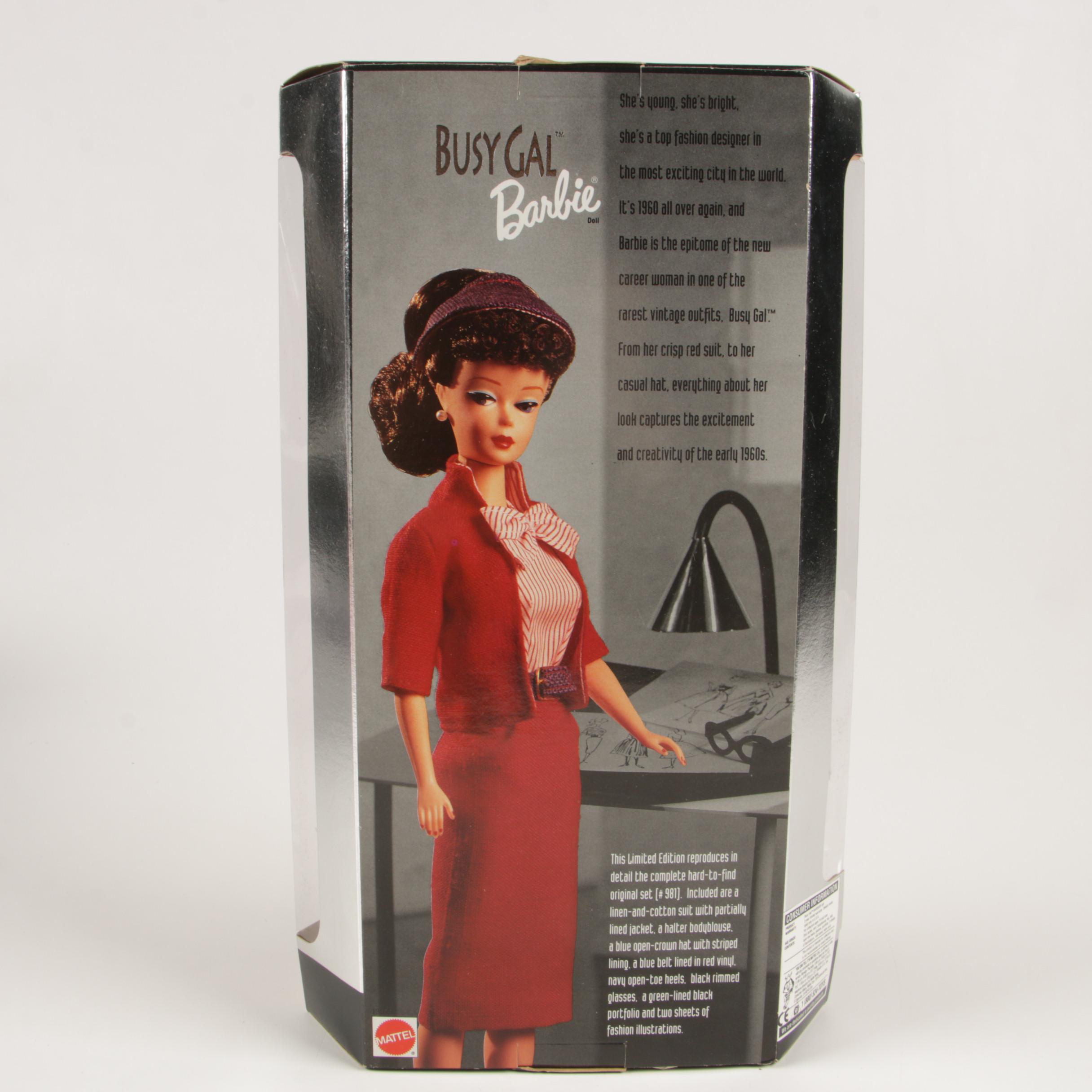 Mattel Barbie Dolls Including Donna Karan New York "Bloomingdale's Barbie"