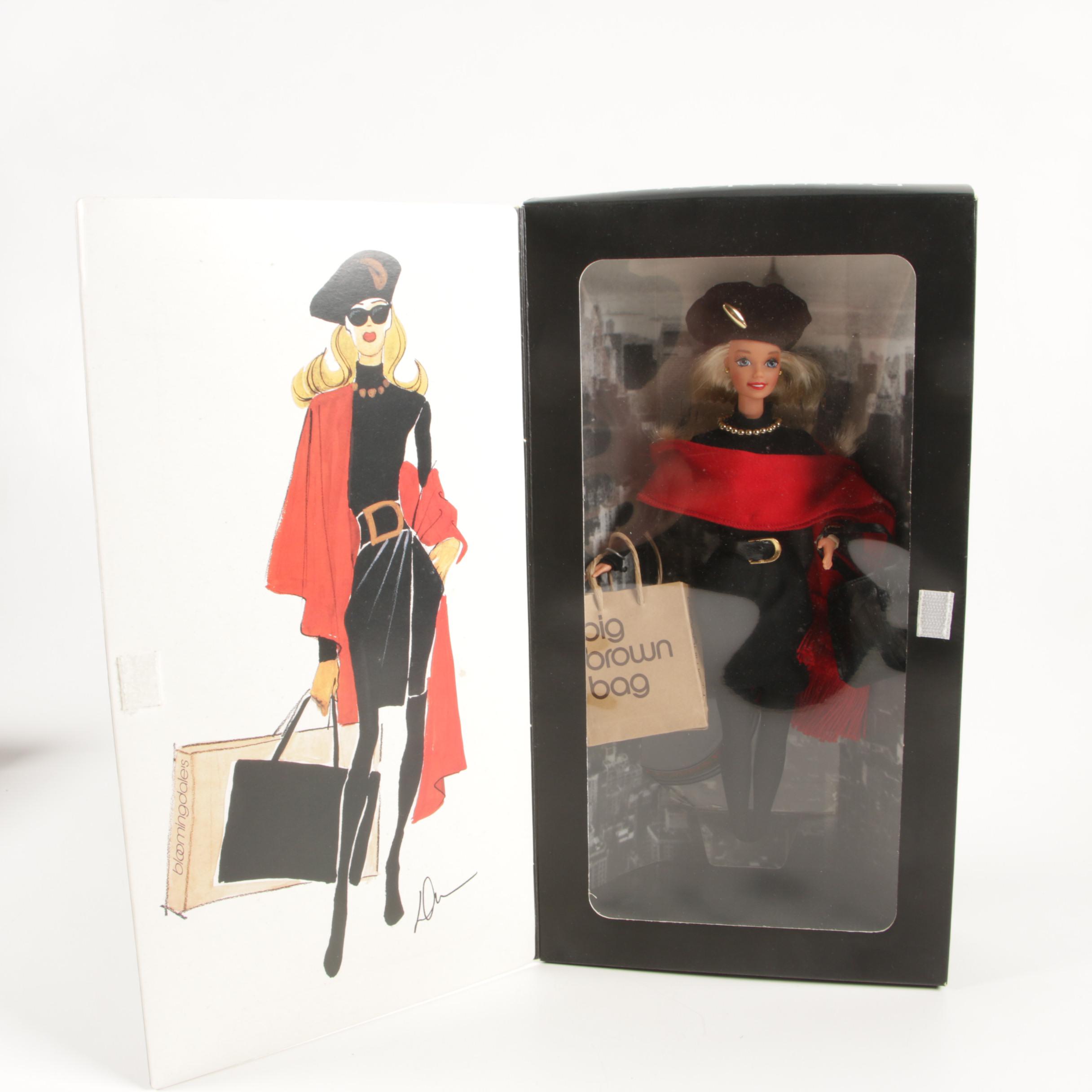 Mattel Barbie Dolls Including Donna Karan New York "Bloomingdale's Barbie"