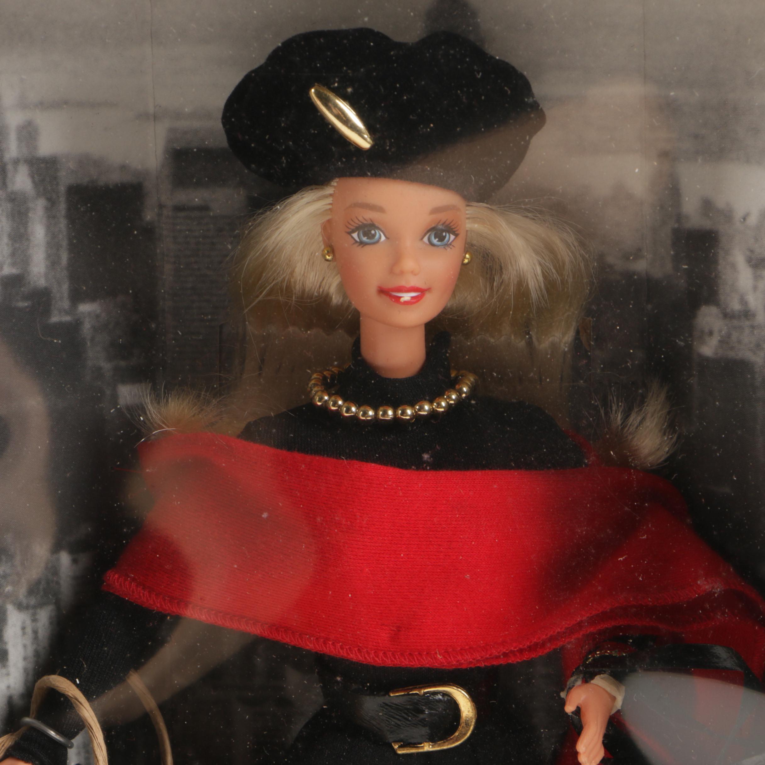 Mattel Barbie Dolls Including Donna Karan New York "Bloomingdale's Barbie"