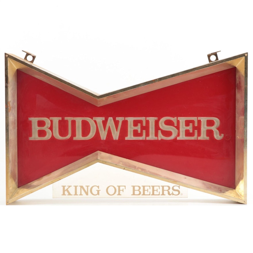 Budweiser Bow-Tie Light Up Sign