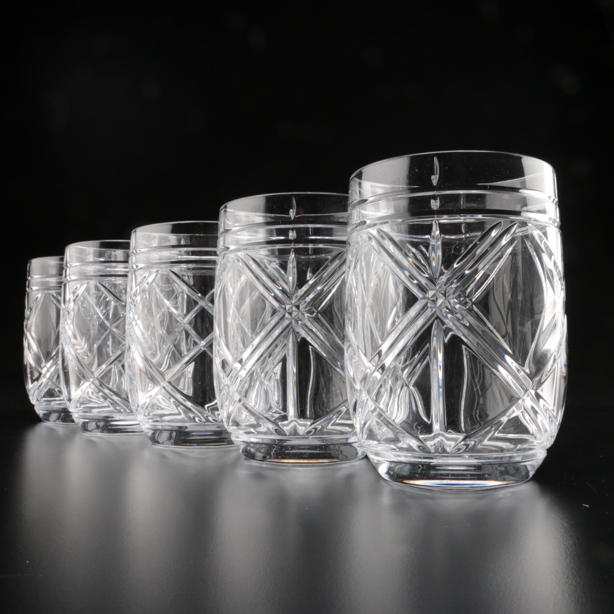 Ralph Lauren Crystal "Brogan" Stemless Wine Tumblers