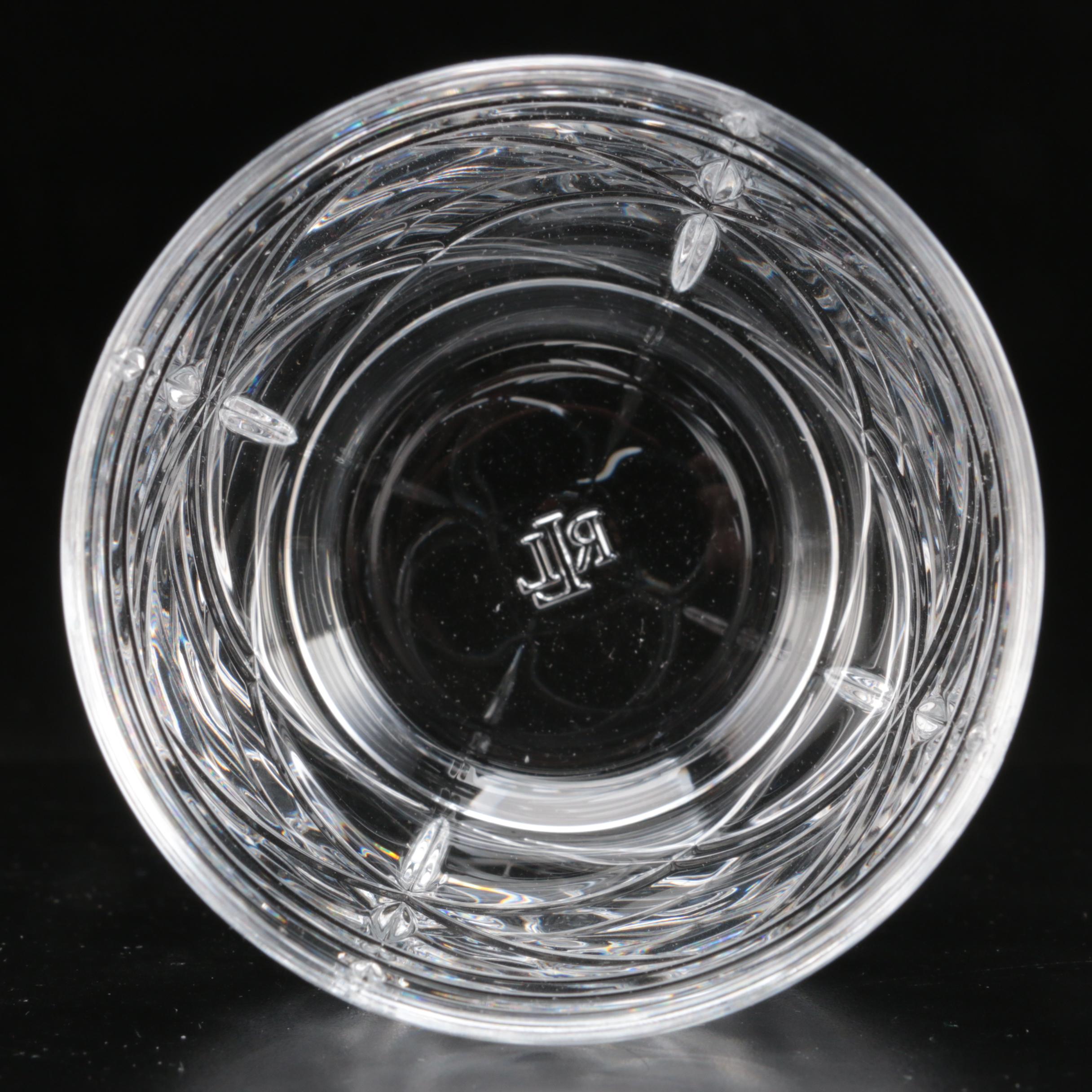 Ralph Lauren Crystal "Brogan" Stemless Wine Tumblers