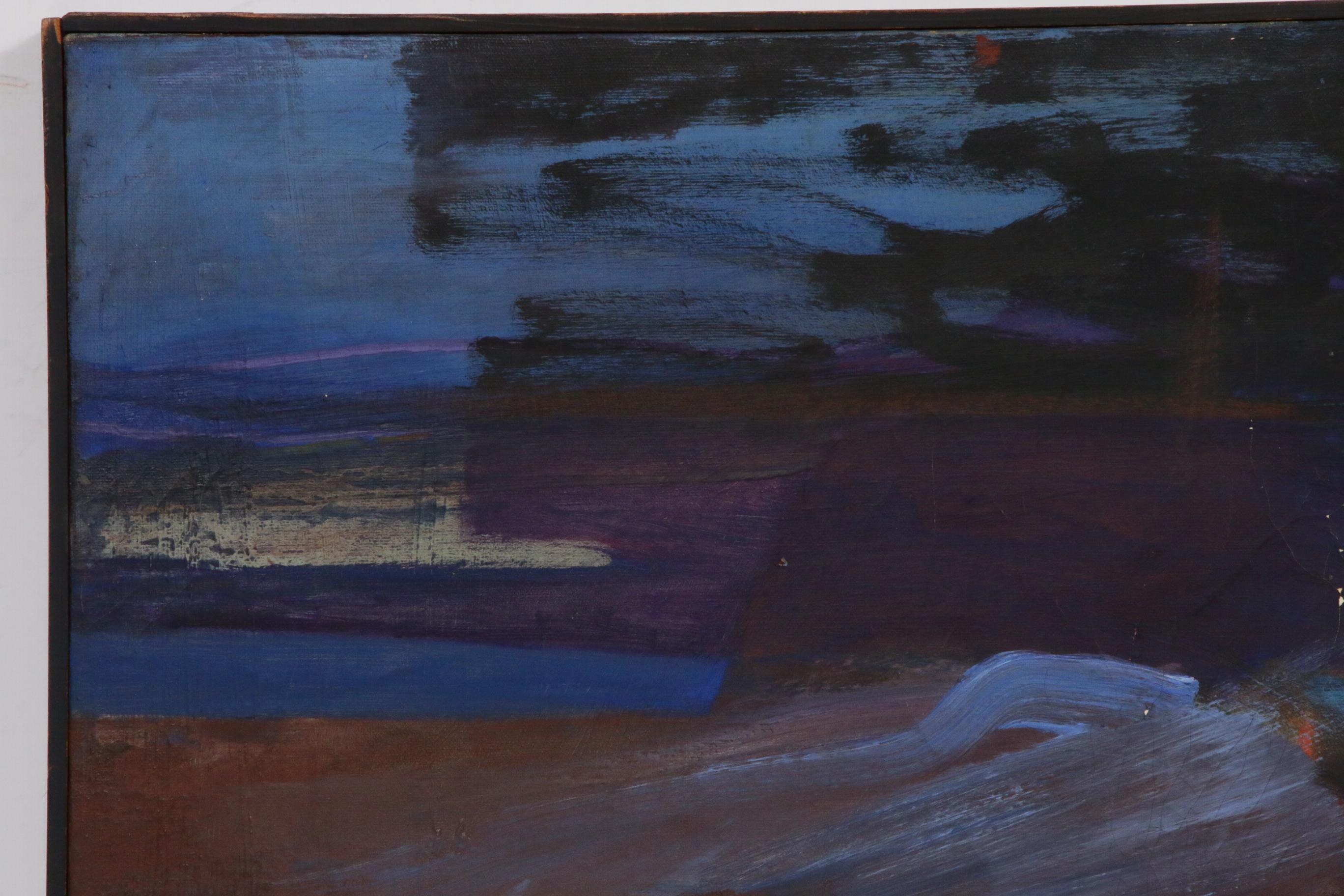 Ellen Cibula Abstract Oil Painting, 1958