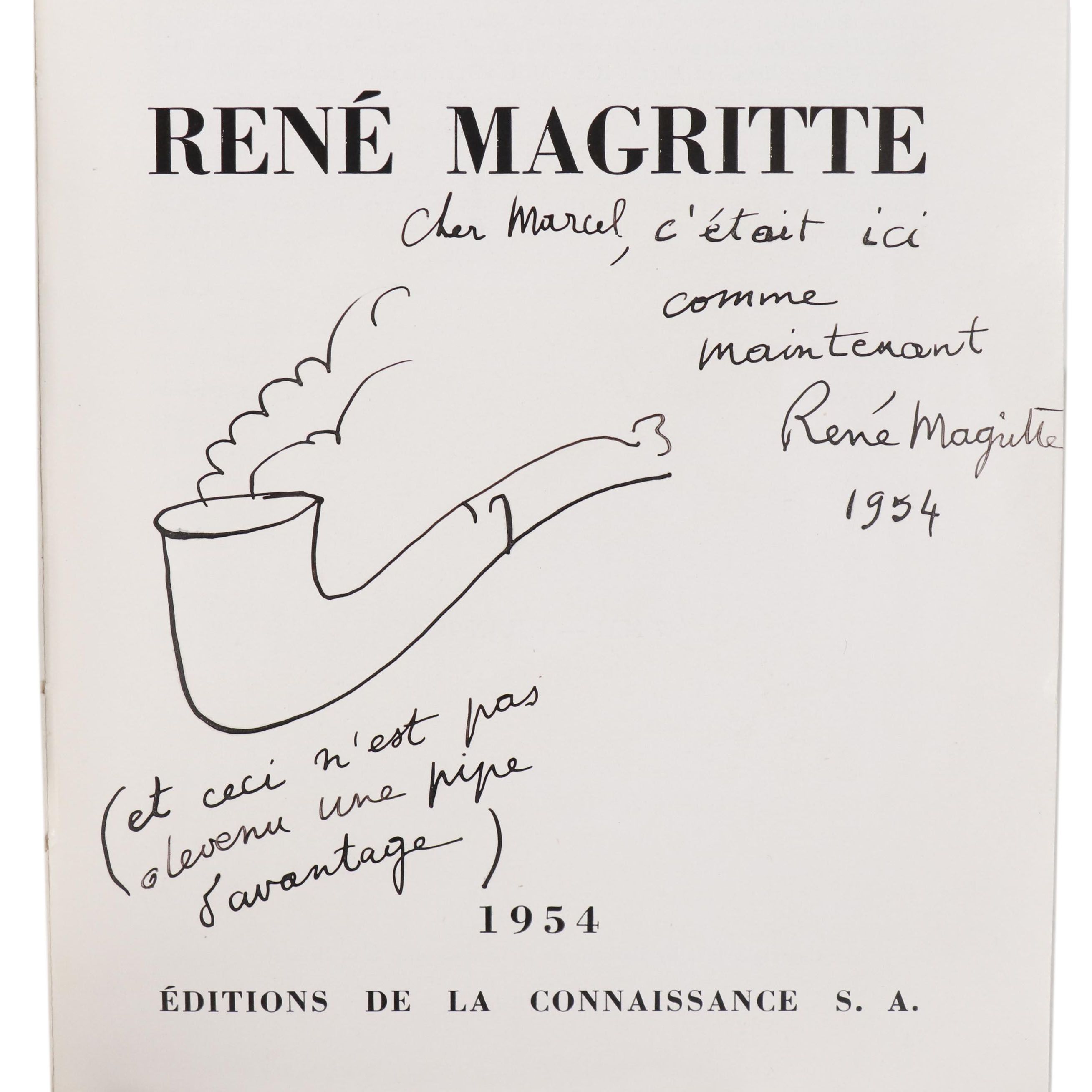 René Magritte Signed Palais des Beaux-Arts Retrospective Catalogue, 1954
