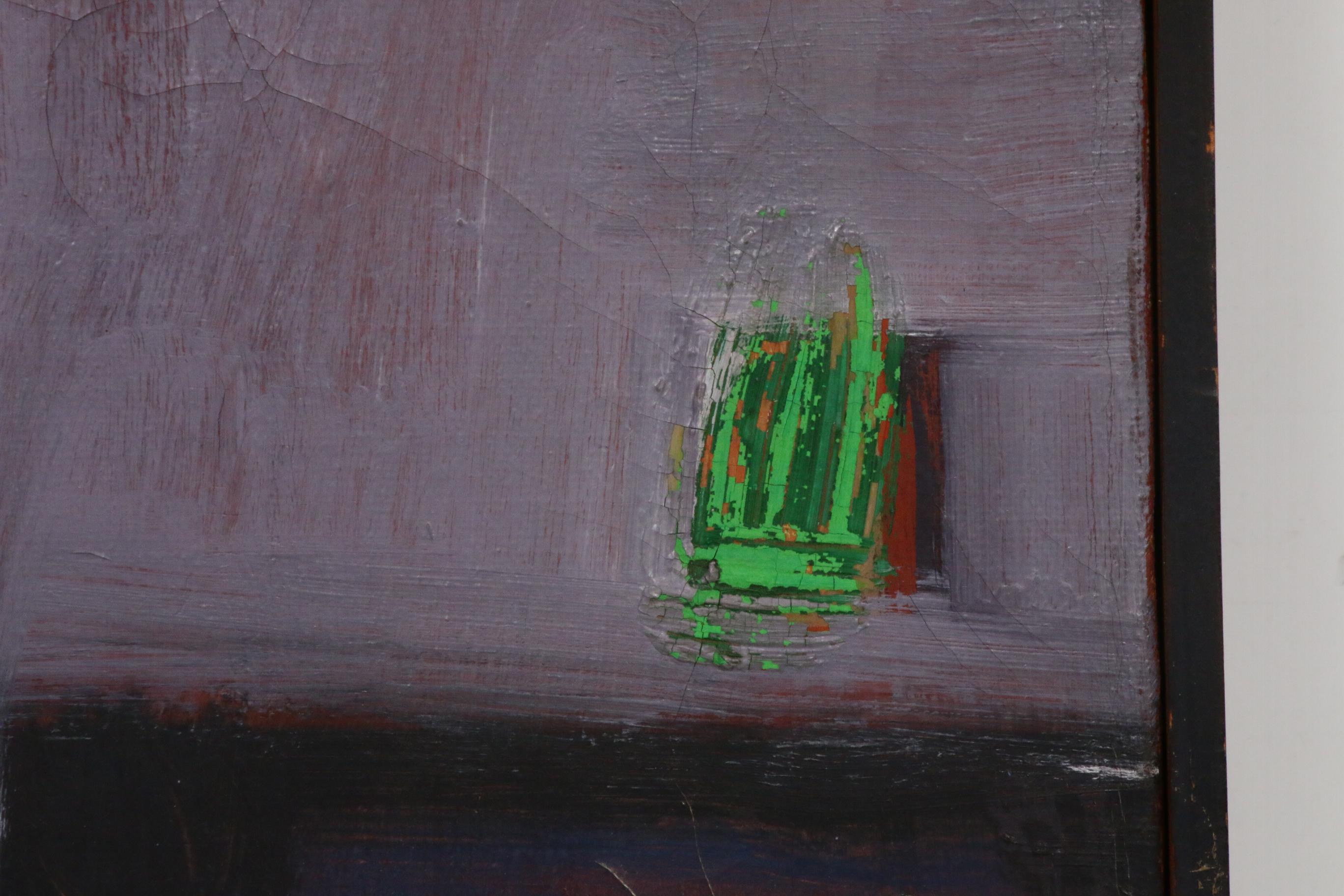 Ellen Cibula Abstract Oil Painting, 1958