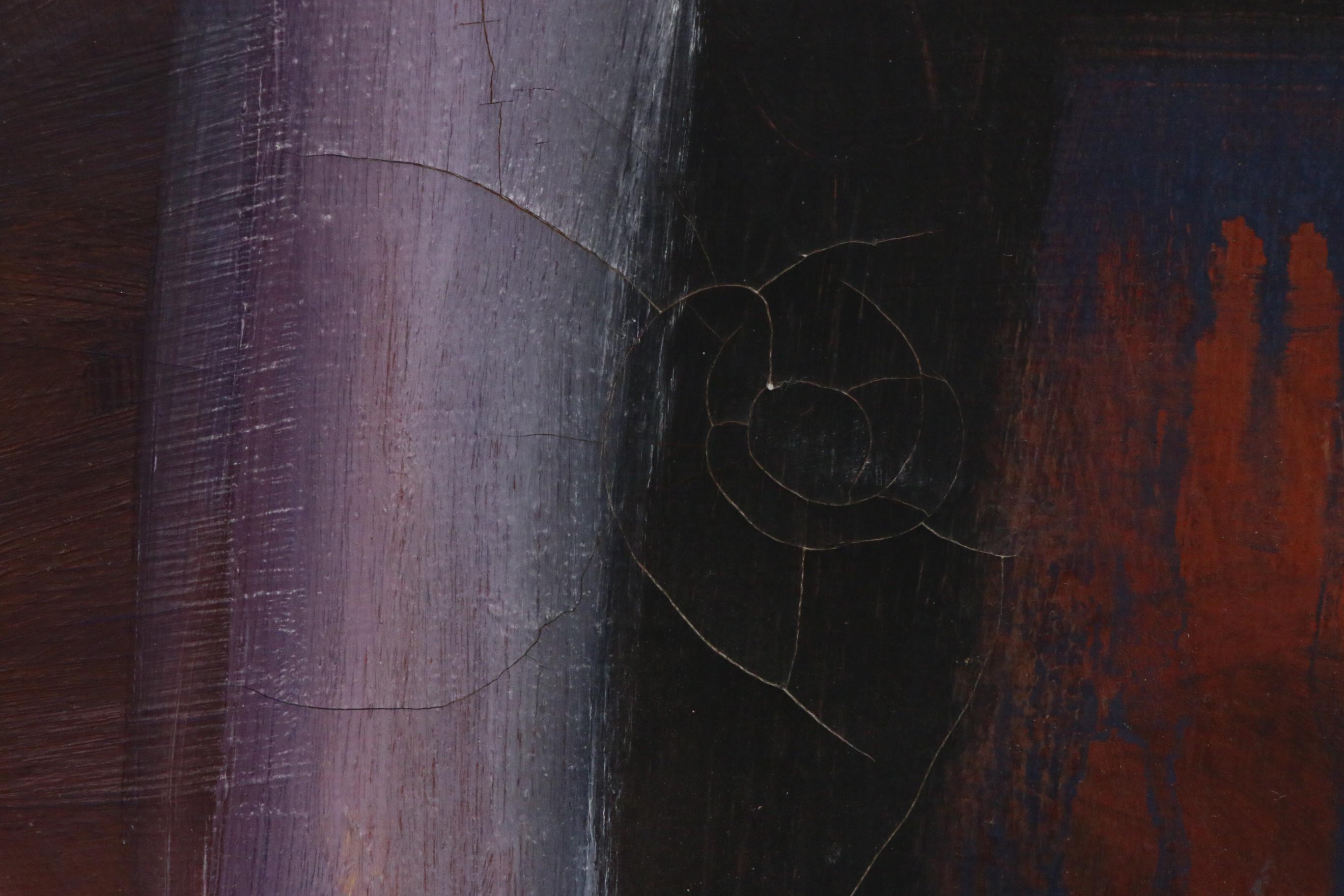 Ellen Cibula Abstract Oil Painting, 1958