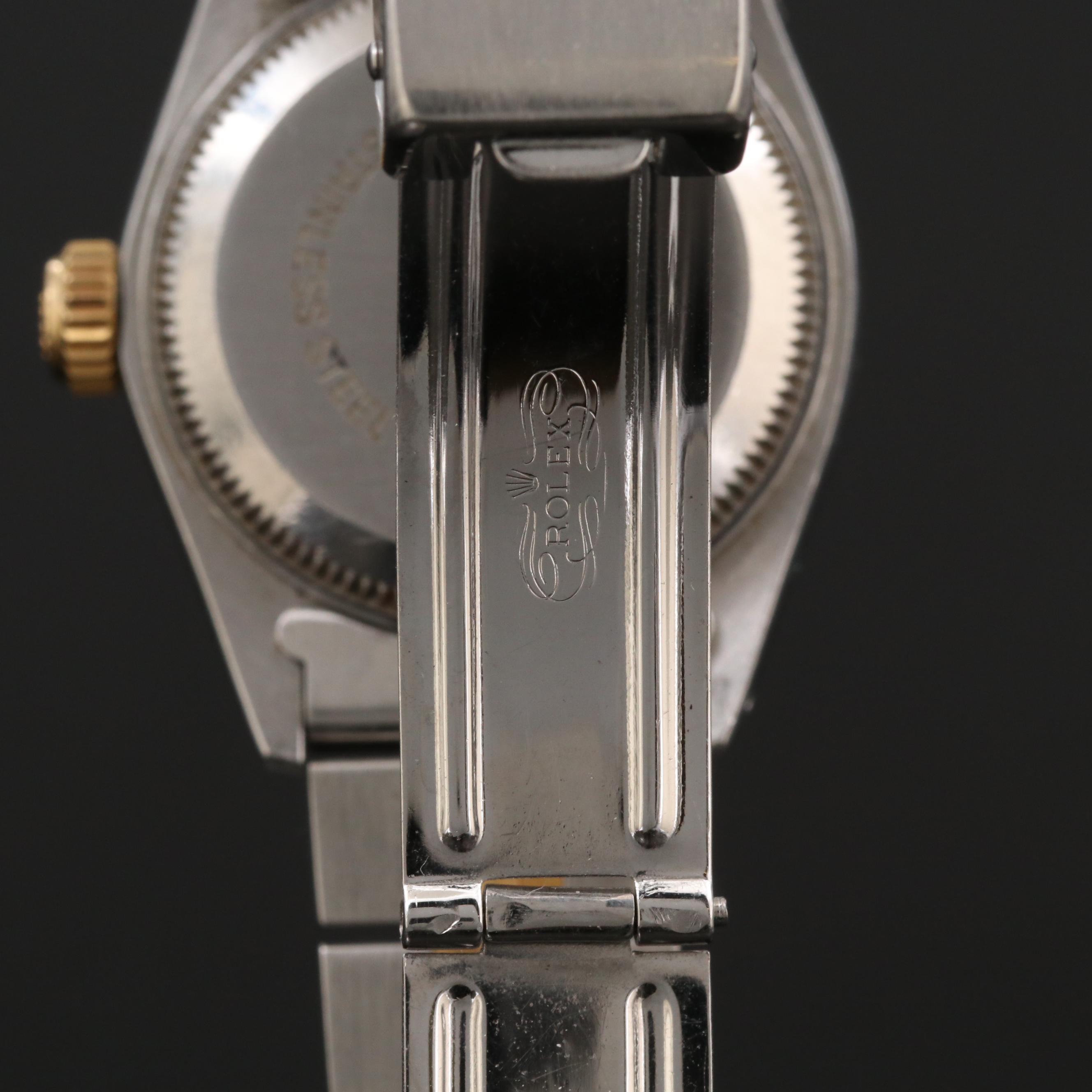 Rolex Datejust Stainless Steel and 18K Gold Diamond Automatic Watch, 1986