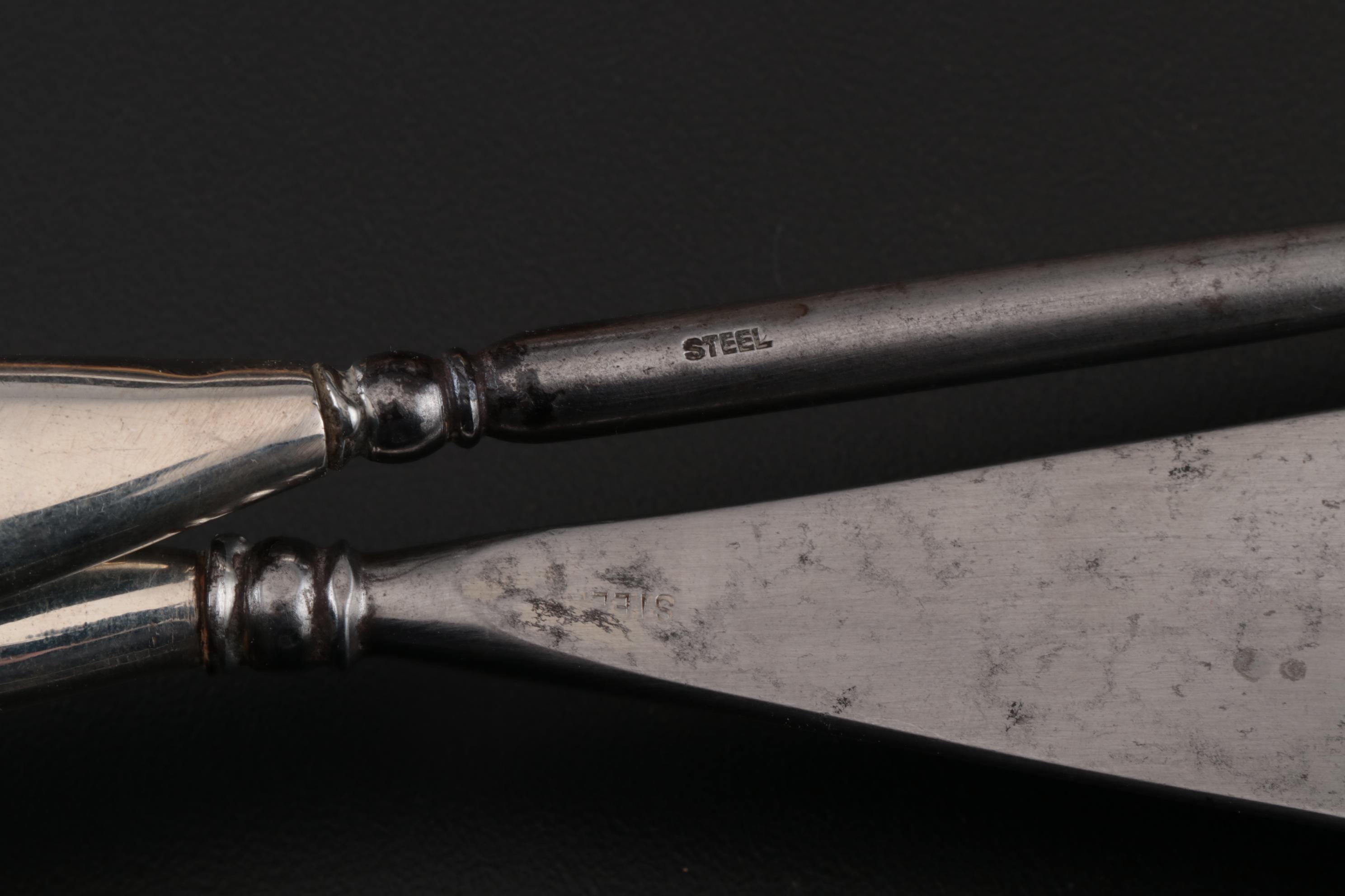 Antique Liberty & Co. Sterling Silver and Turquoise Vanity Set, 1909