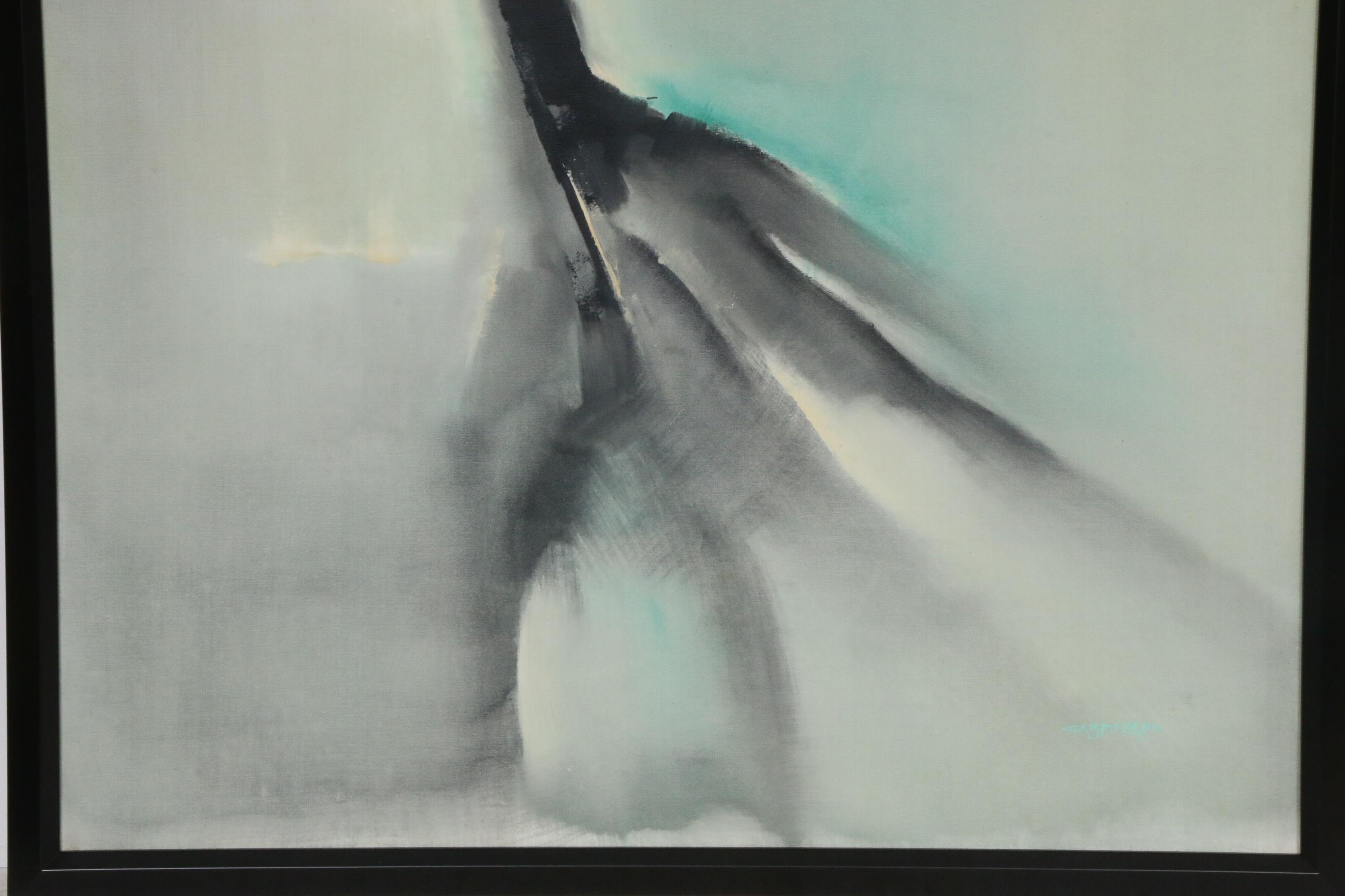 Jose Luis Campuzano Abstract Oil Painting, Mid-20th Century