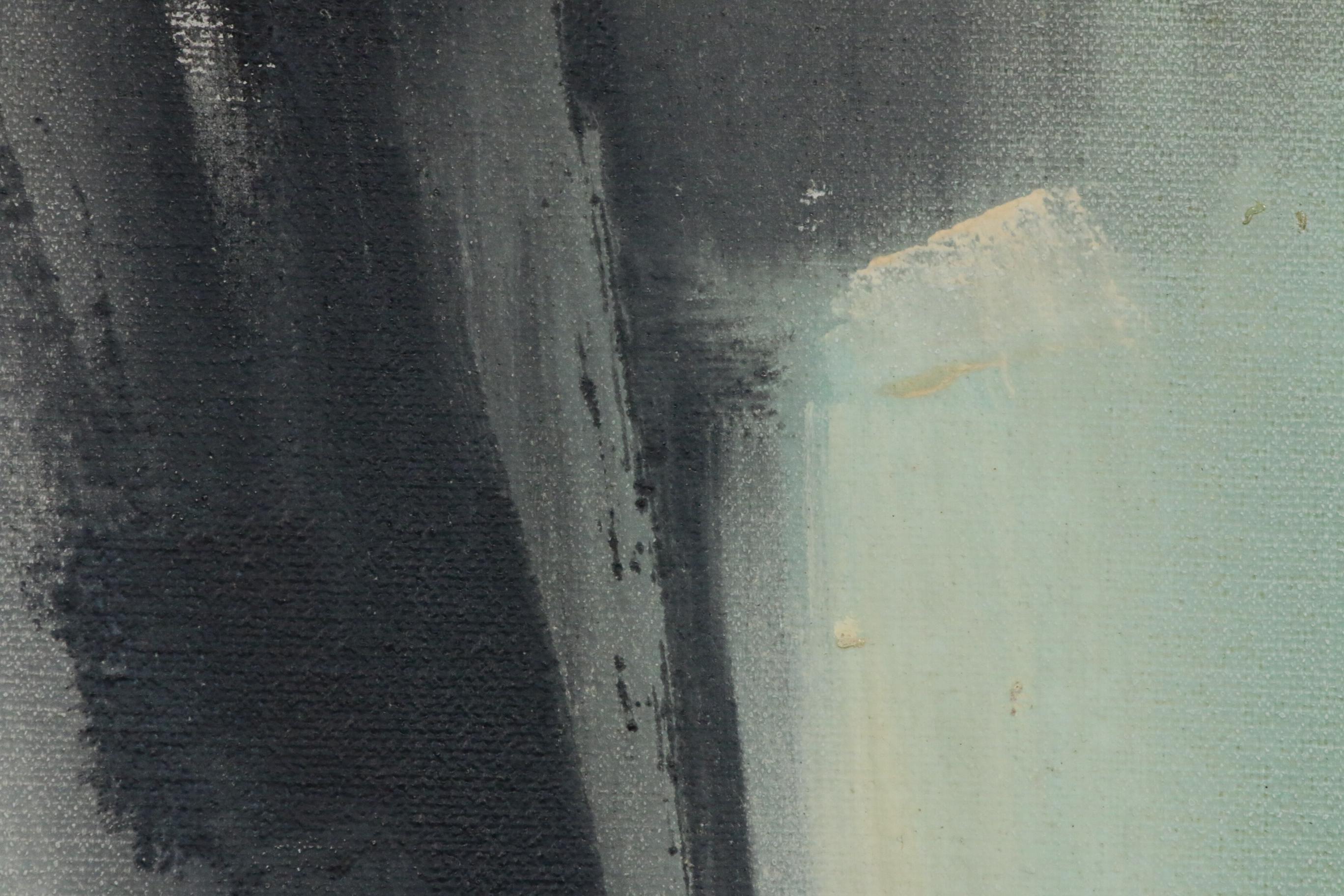 Jose Luis Campuzano Abstract Oil Painting, Mid-20th Century