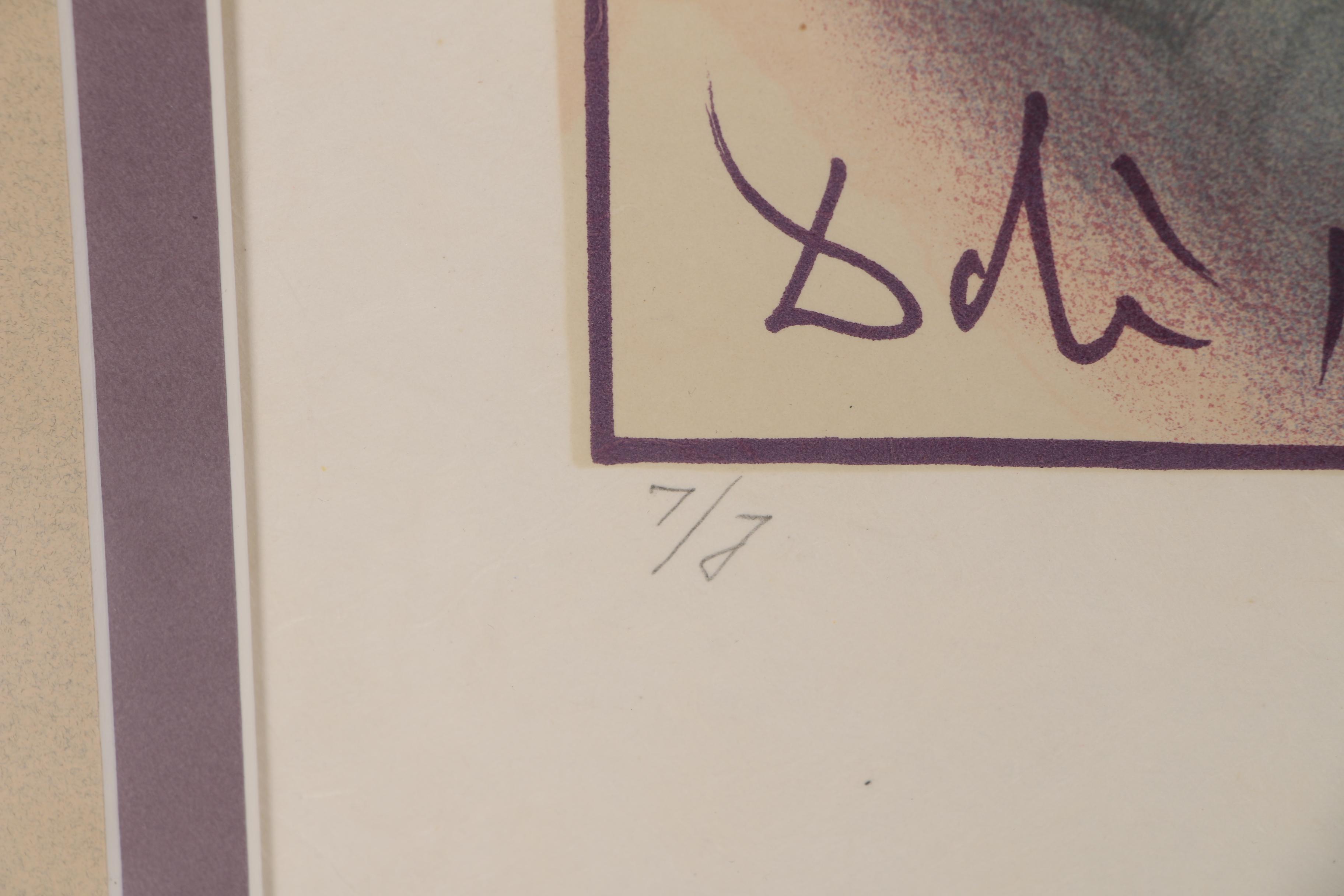 Salvador Dali Lithograph "The Twins Outwit Damis"