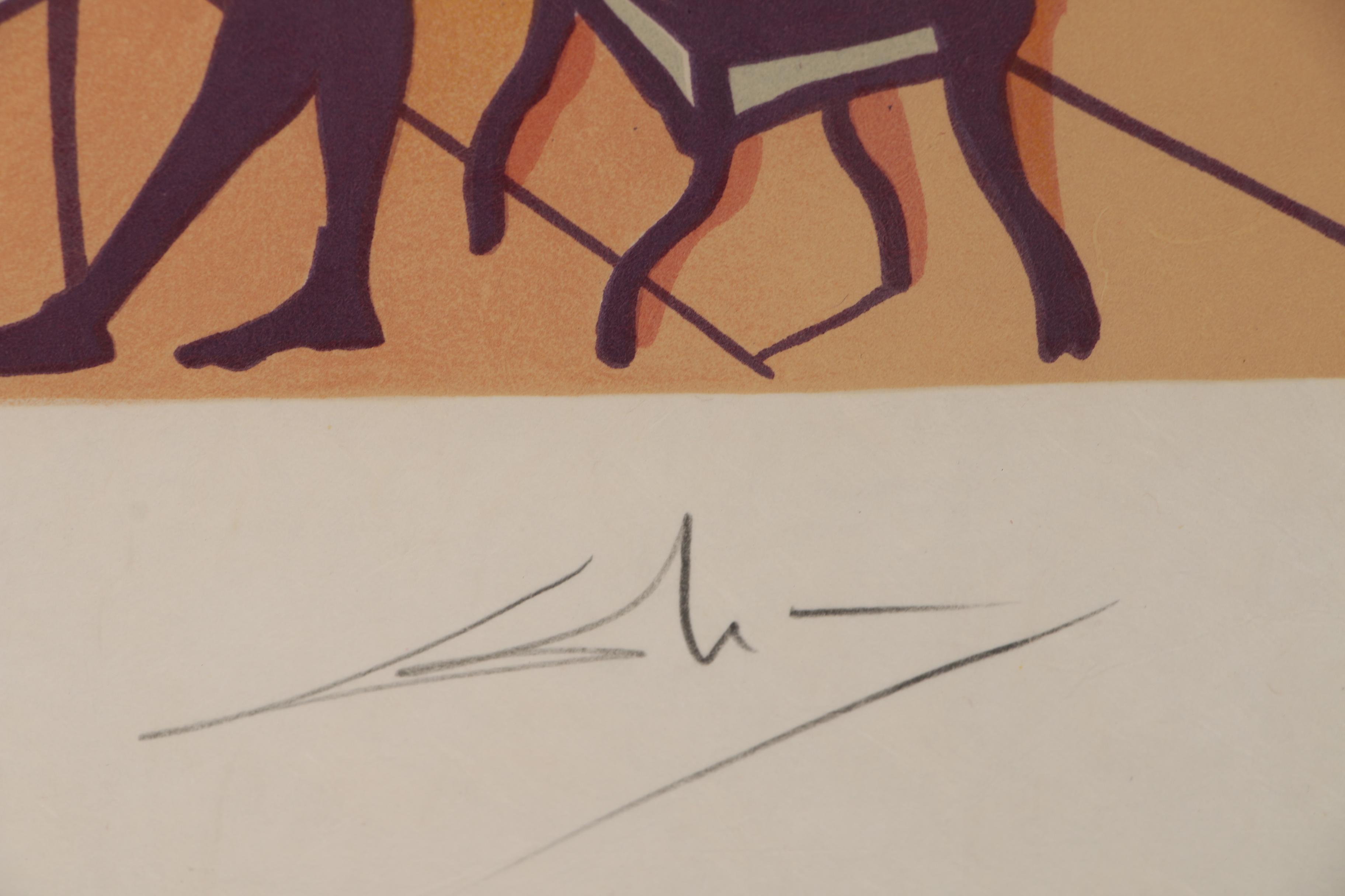 Salvador Dali Lithograph "The Twins Outwit Damis"