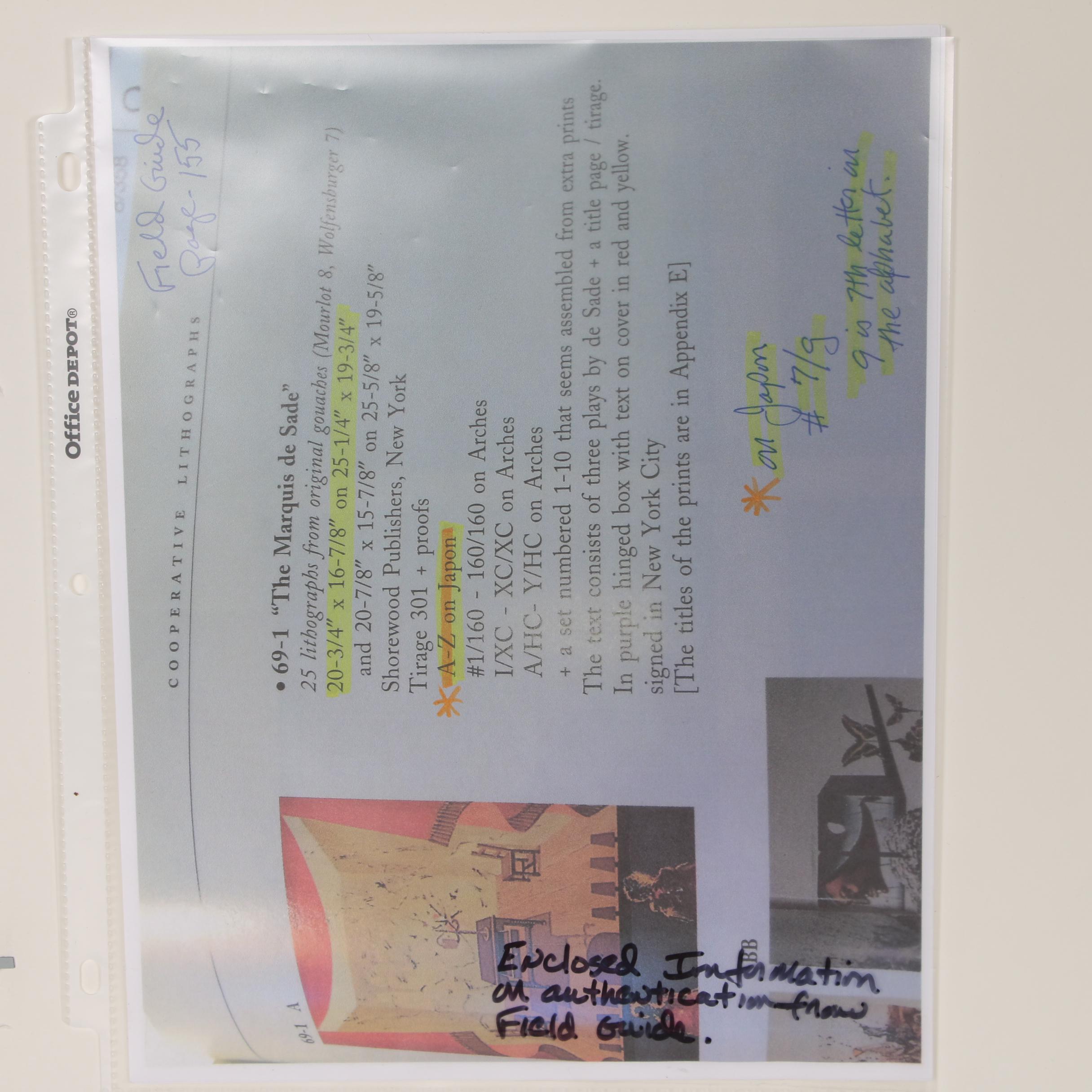 Salvador Dali Lithograph "The Twins Outwit Damis"