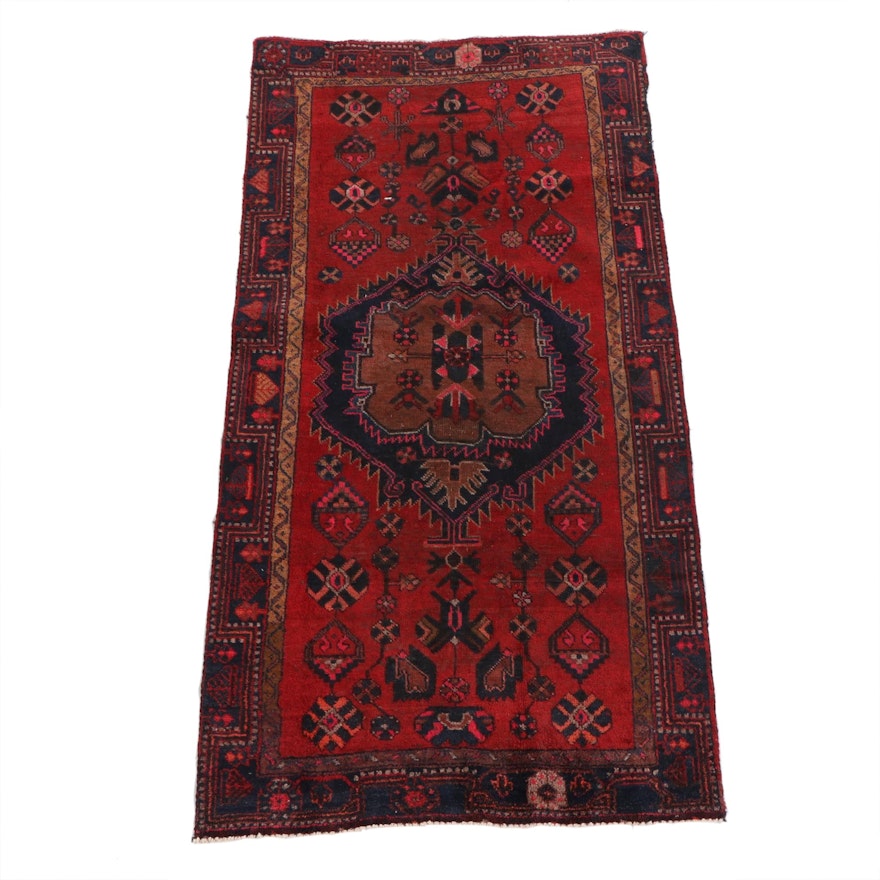 3'11 x 7'10 Hand-Knotted Persian Ardabil Wool Rug