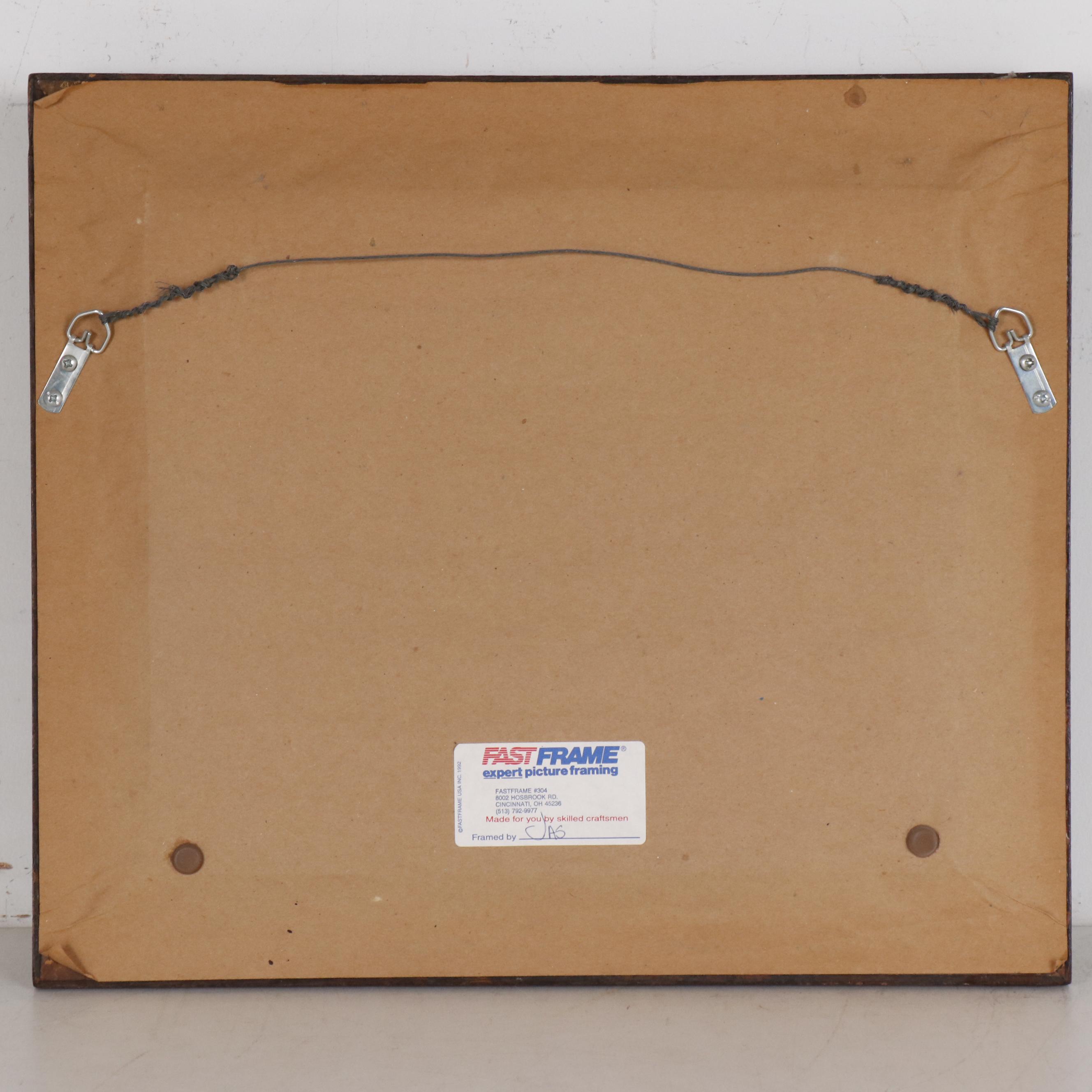 Lonnie C. Blackley Jr. Hand-Colored Landscape Etching "79"