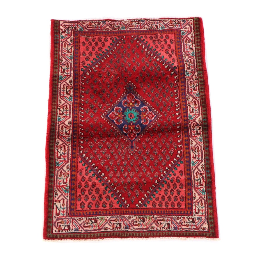 3'4 x 5'0 Hand-Knotted Persian Everu Wool Rug