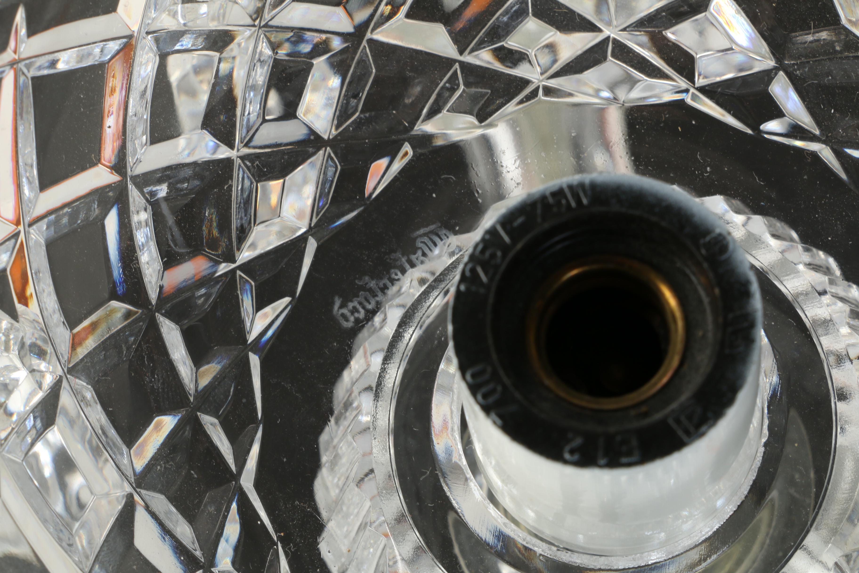 Vintage Waterford Crystal Six-Arm Chandelier