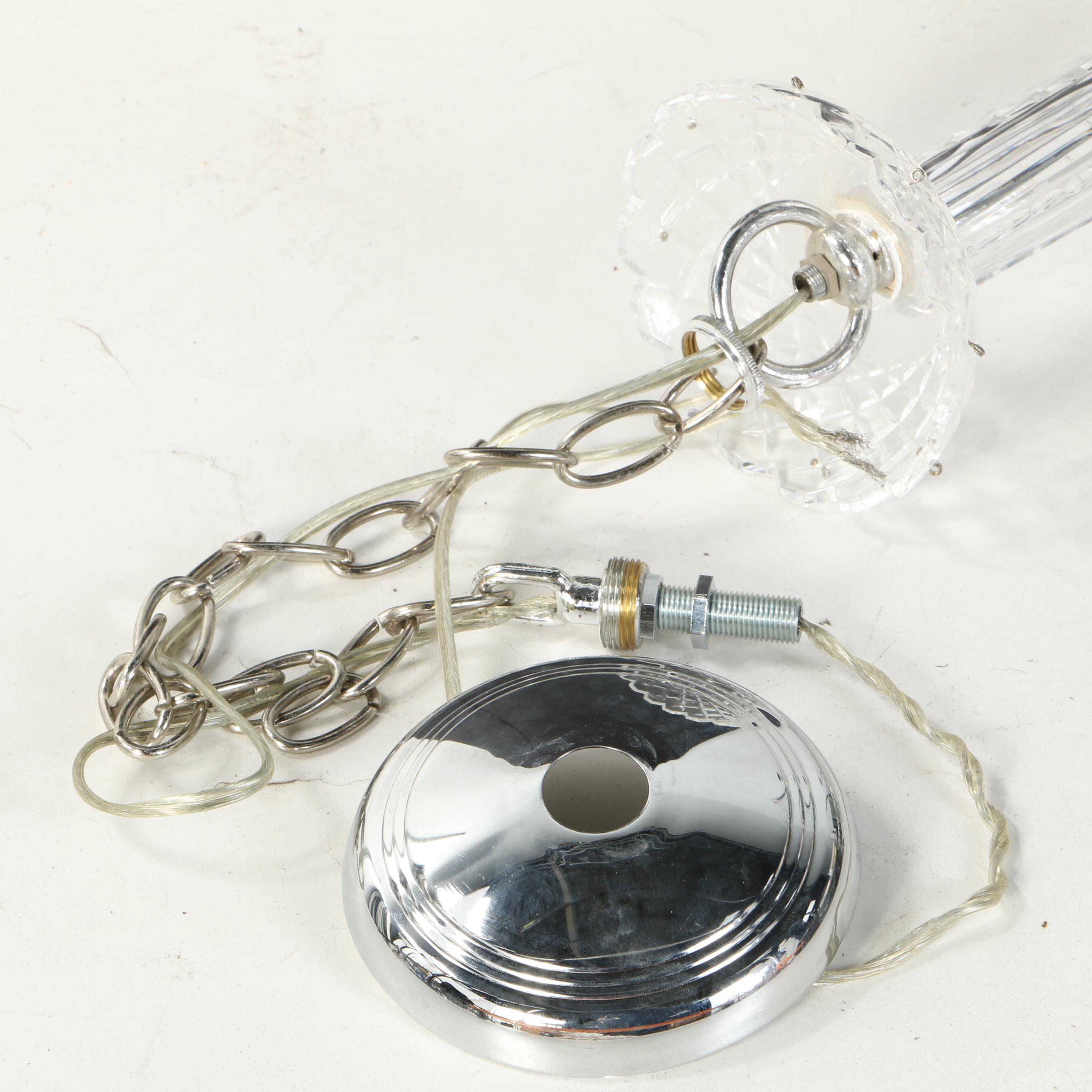 Vintage Waterford Crystal Six-Arm Chandelier