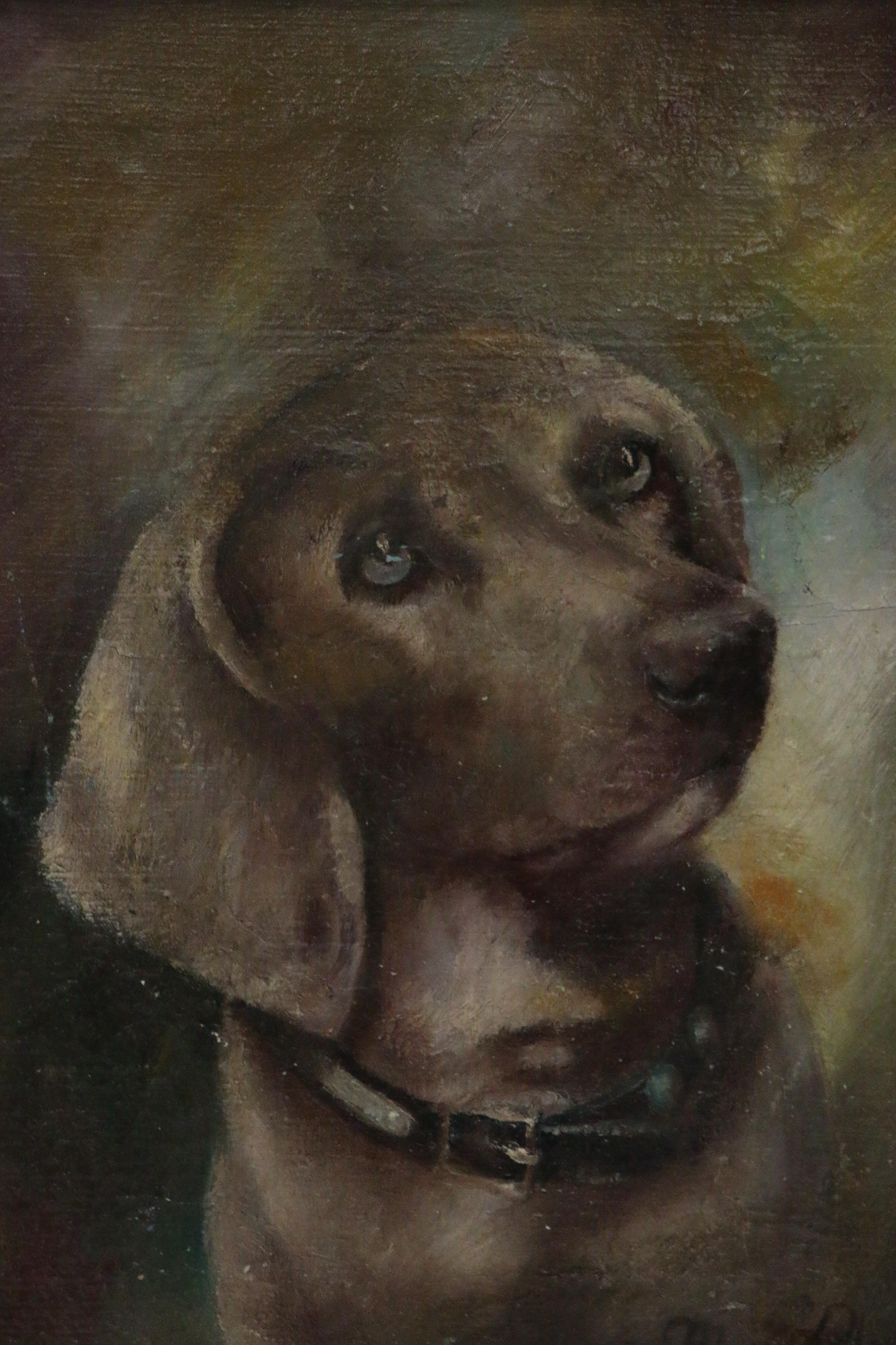 Mary Rhoades Oil Painting of Dog