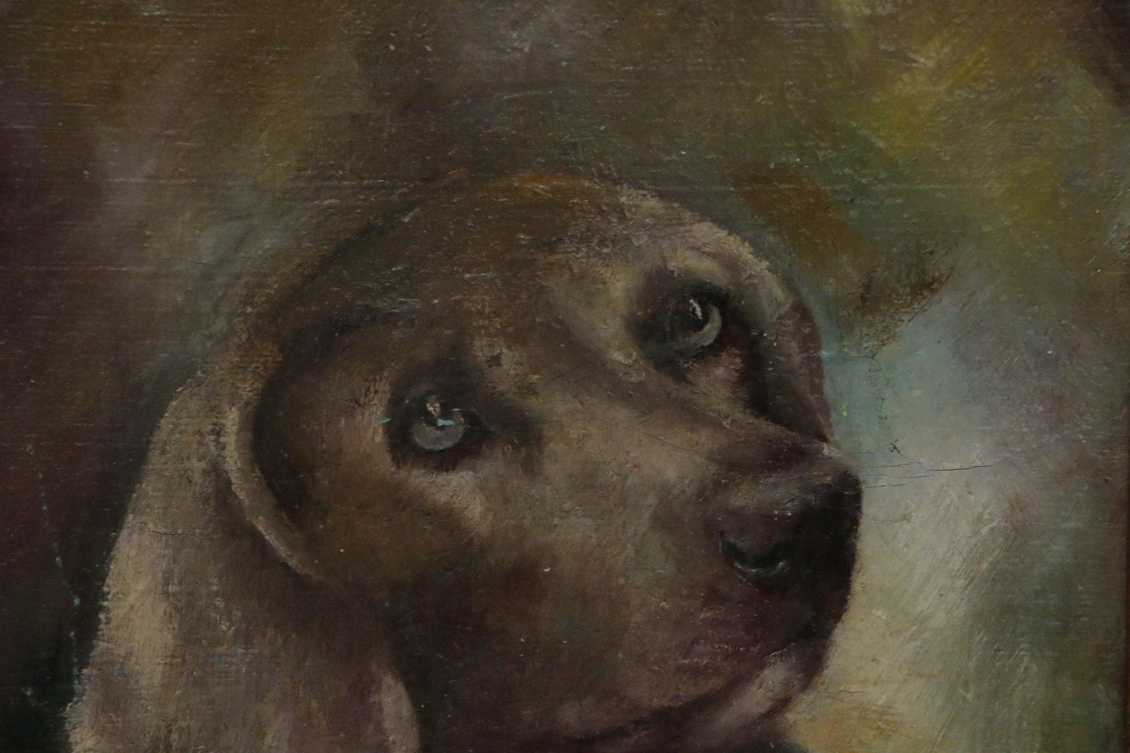 Mary Rhoades Oil Painting of Dog