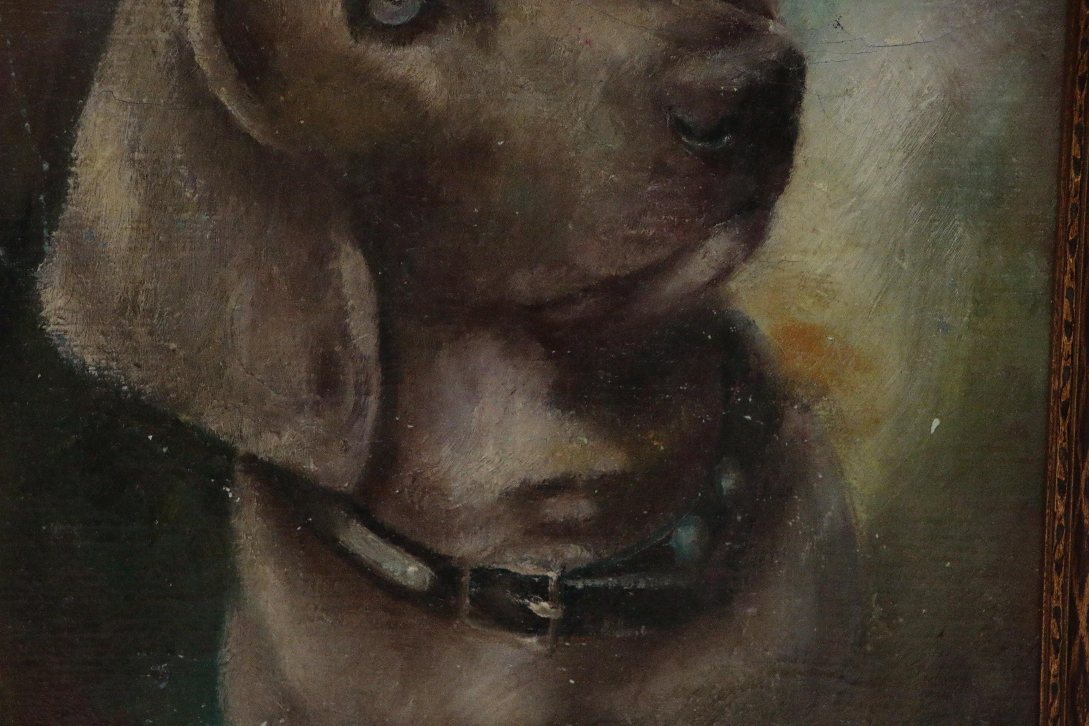 Mary Rhoades Oil Painting of Dog