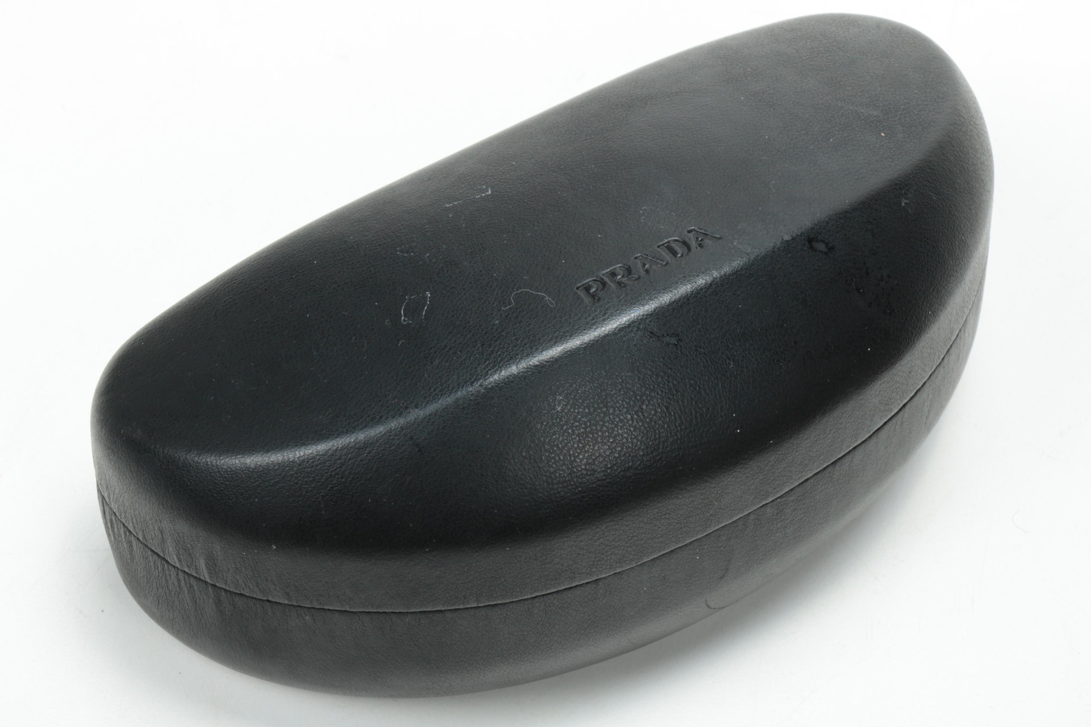 Prada SPR 54G Sunglasses in Amber and Tortoise with Case