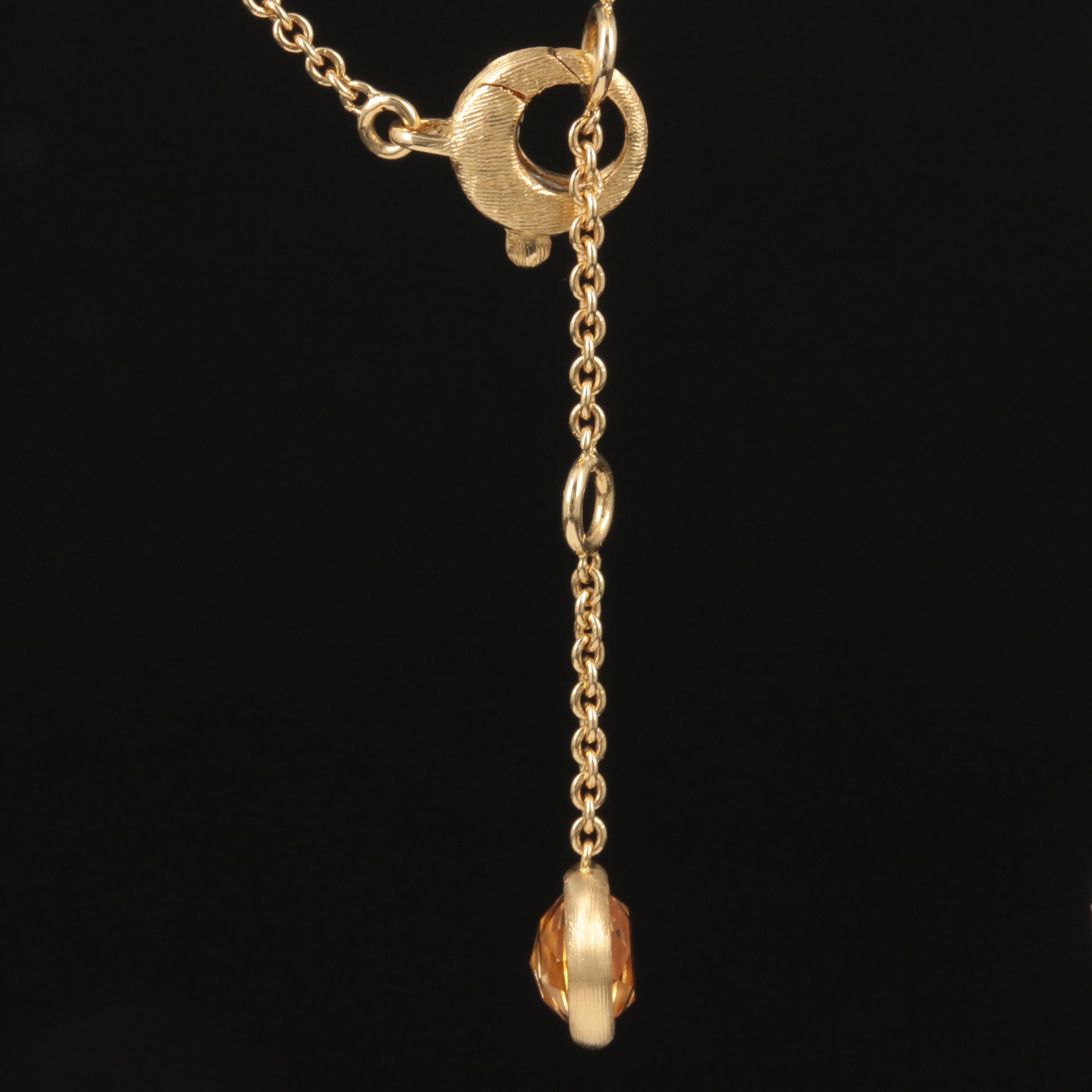 Marco Bicego Pearl, Tourmaline, Citrine, Amethyst and Topaz Station Necklace