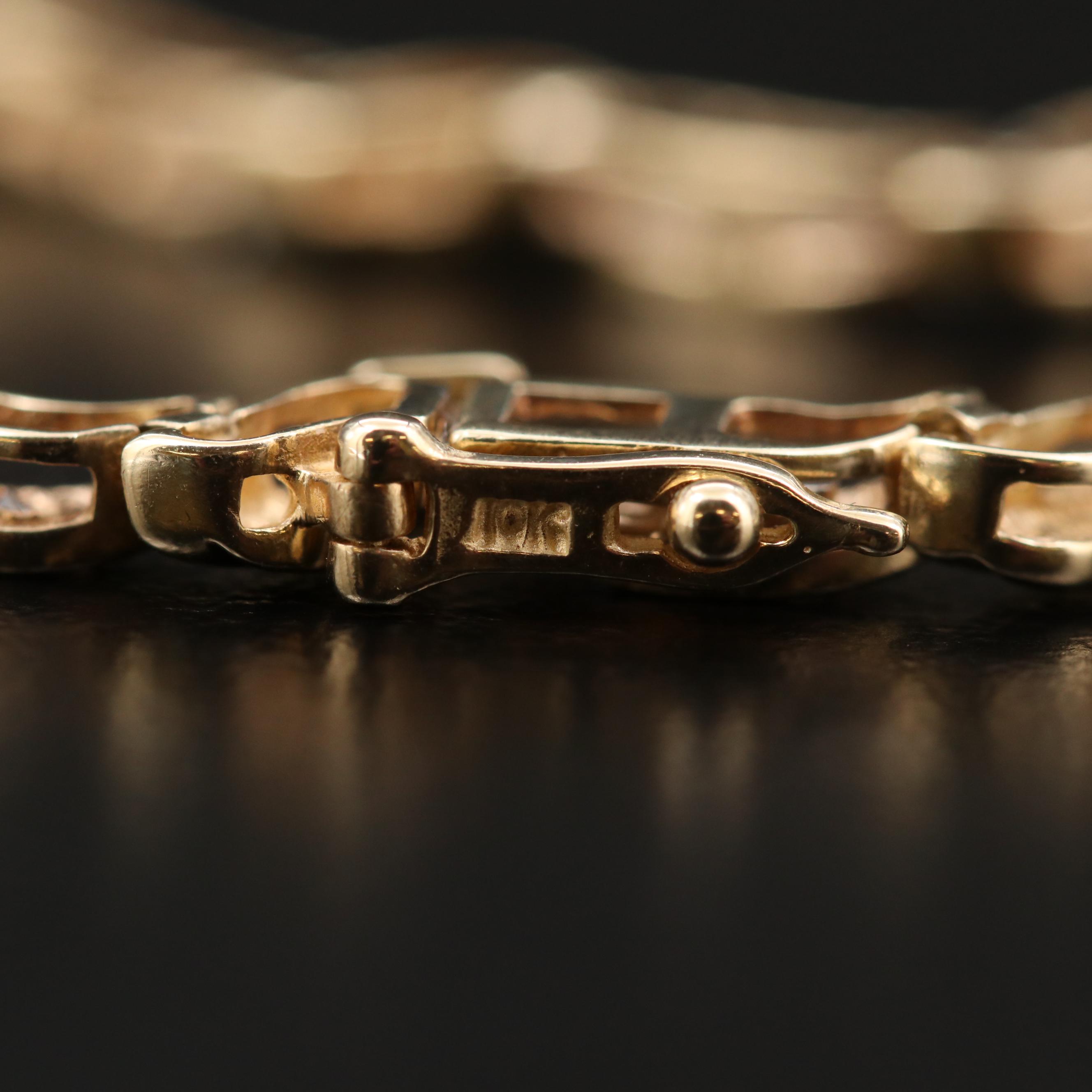 10K Yellow Gold 1.10 CTW Diamond Bracelet