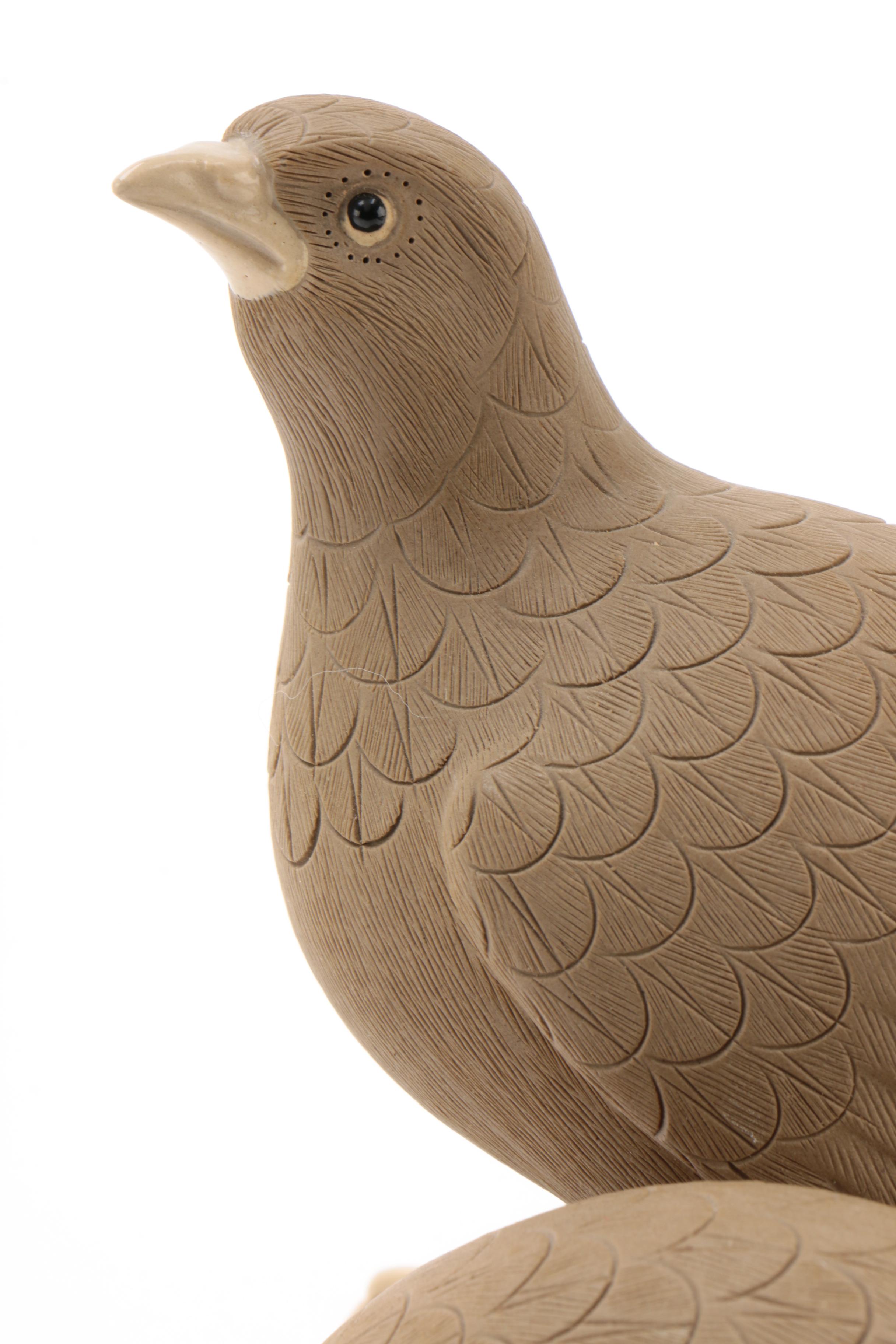 Chinese Shiwan Ware Porcelain Hen Figurine