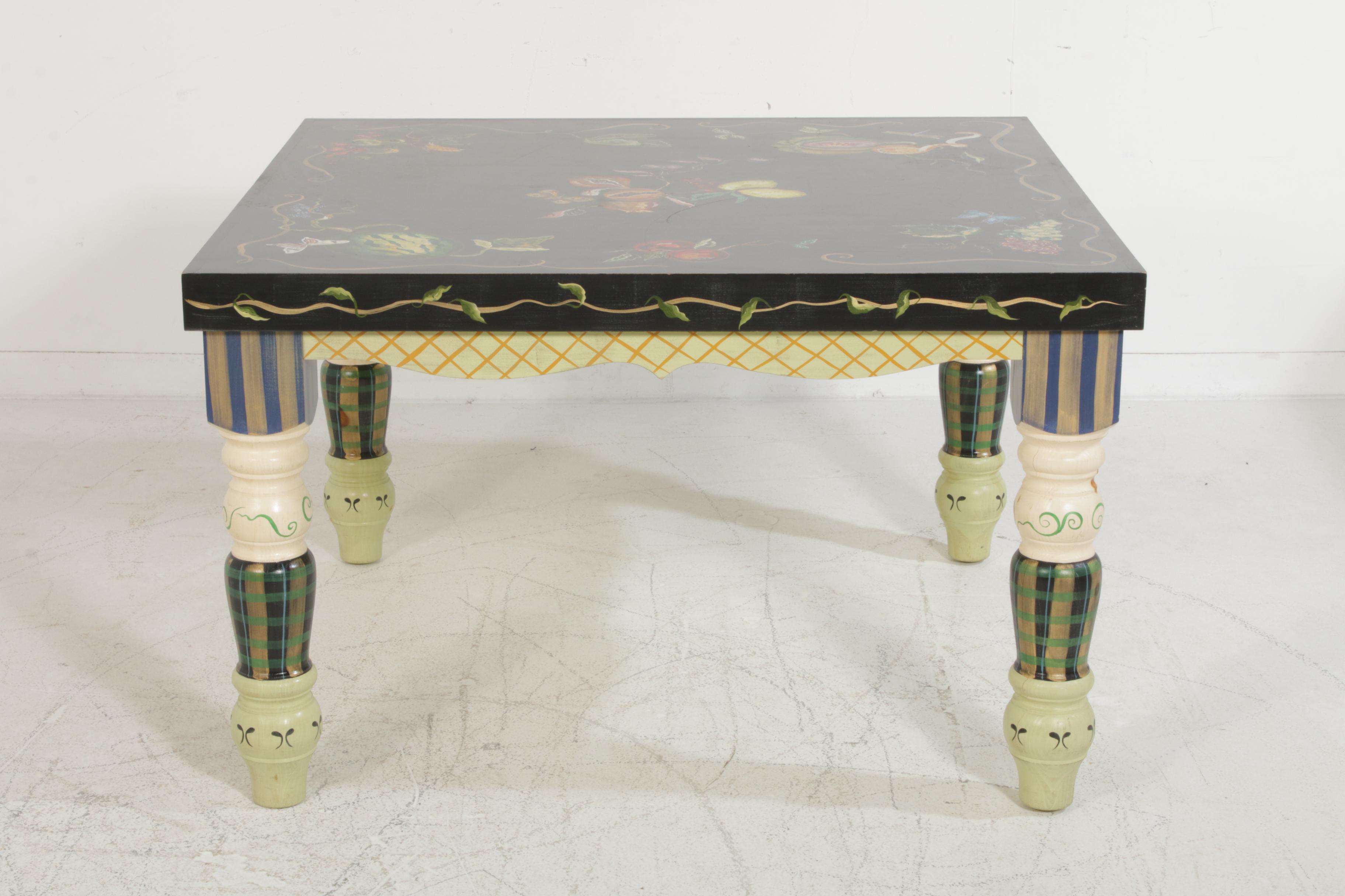 Tracy Porter Stonehouse Farm Goods Hand-Painted "Fruits" Dining Set, 20th C.