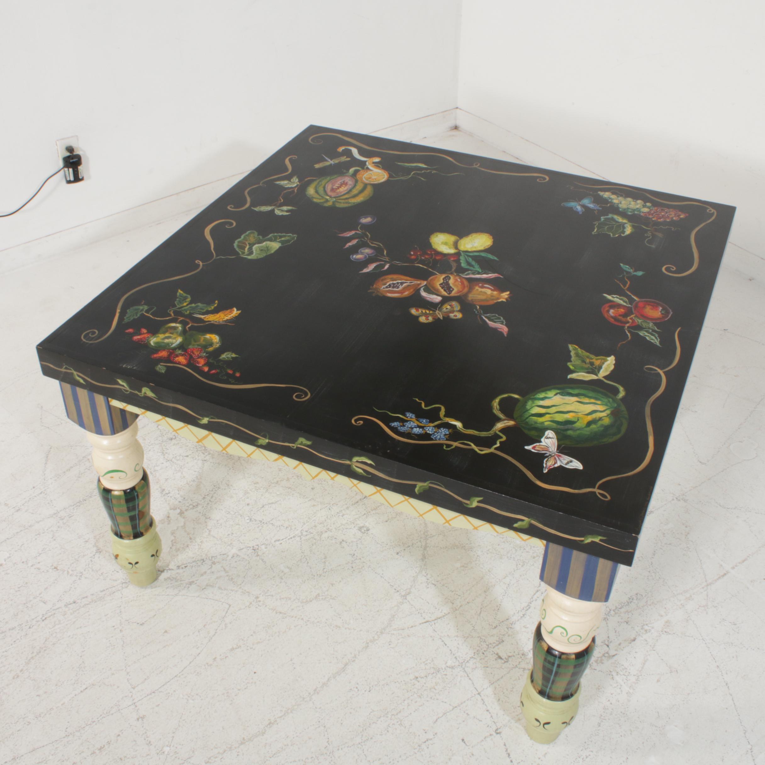Tracy Porter Stonehouse Farm Goods Hand-Painted "Fruits" Dining Set, 20th C.
