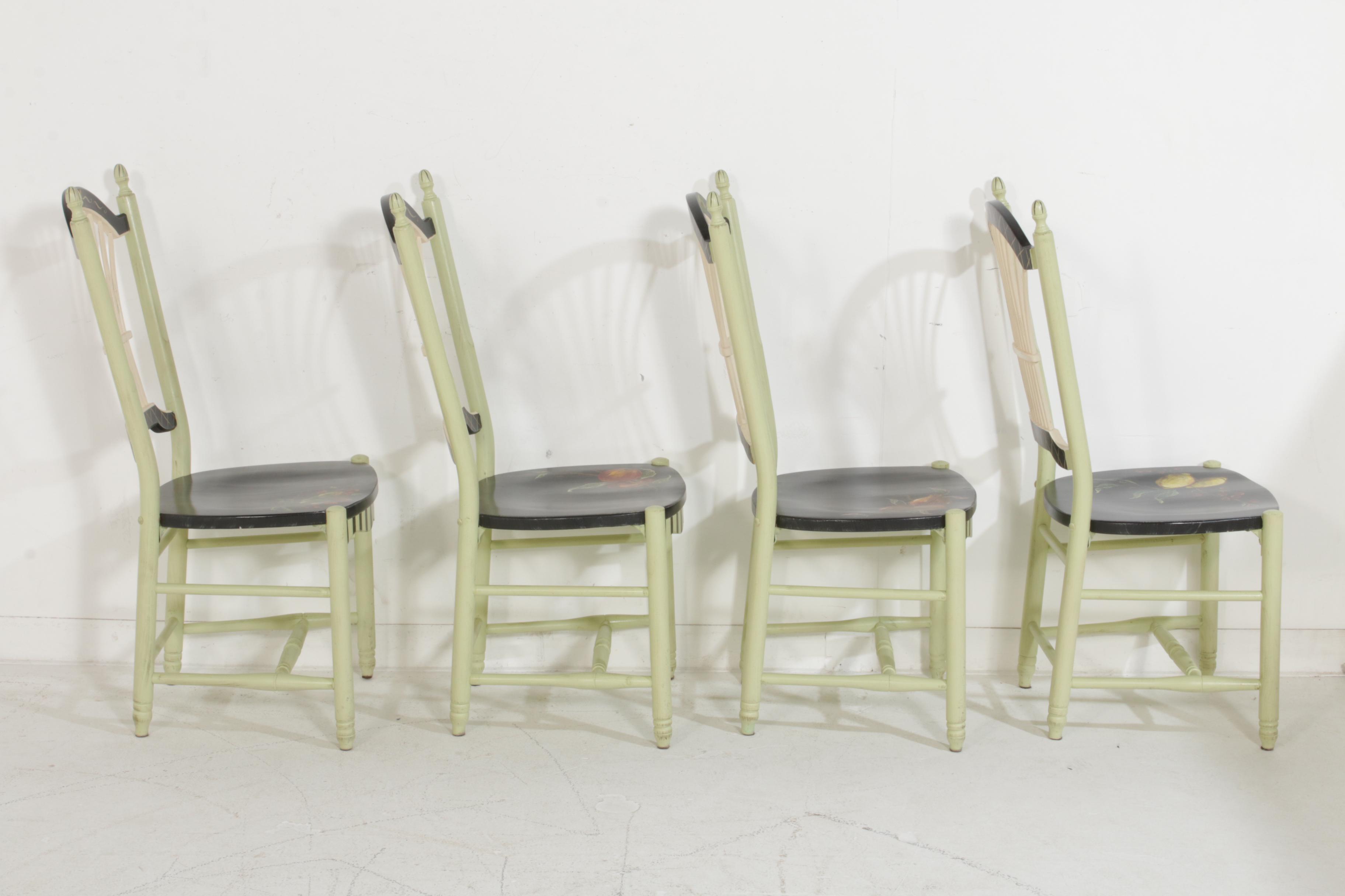 Tracy Porter Stonehouse Farm Goods Hand-Painted "Fruits" Dining Set, 20th C.