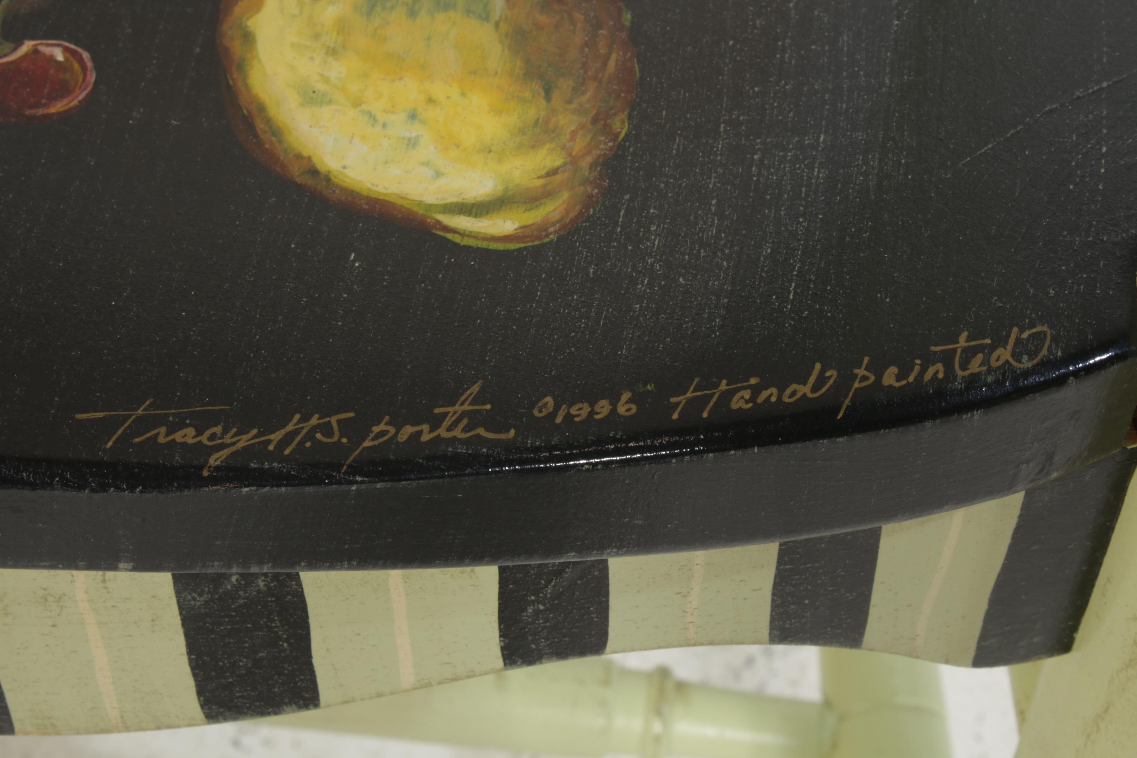 Tracy Porter Stonehouse Farm Goods Hand-Painted "Fruits" Dining Set, 20th C.