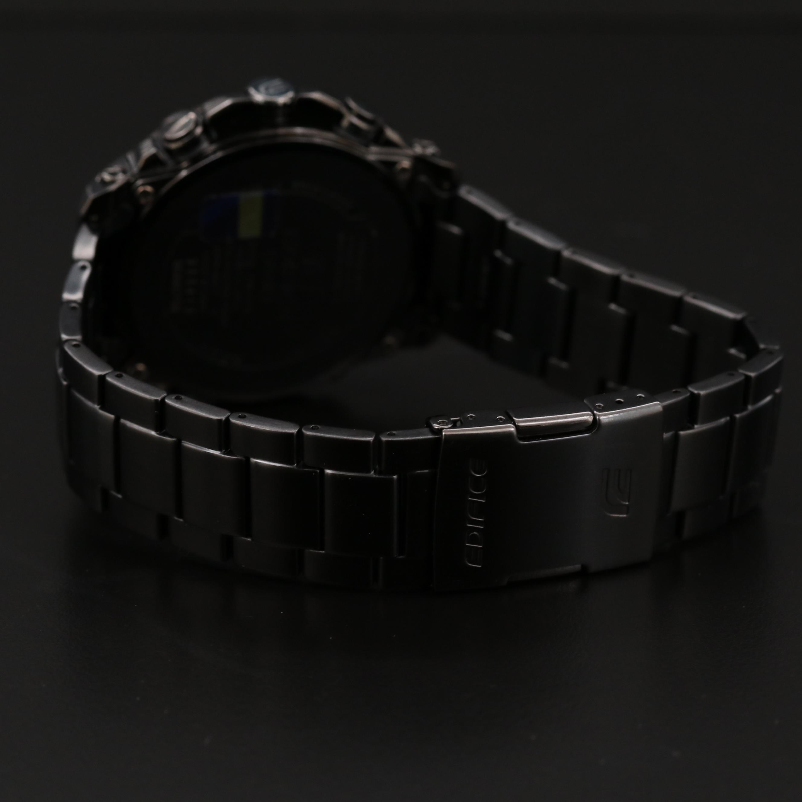 Casio Edifice Black Label Solar Quartz Watch