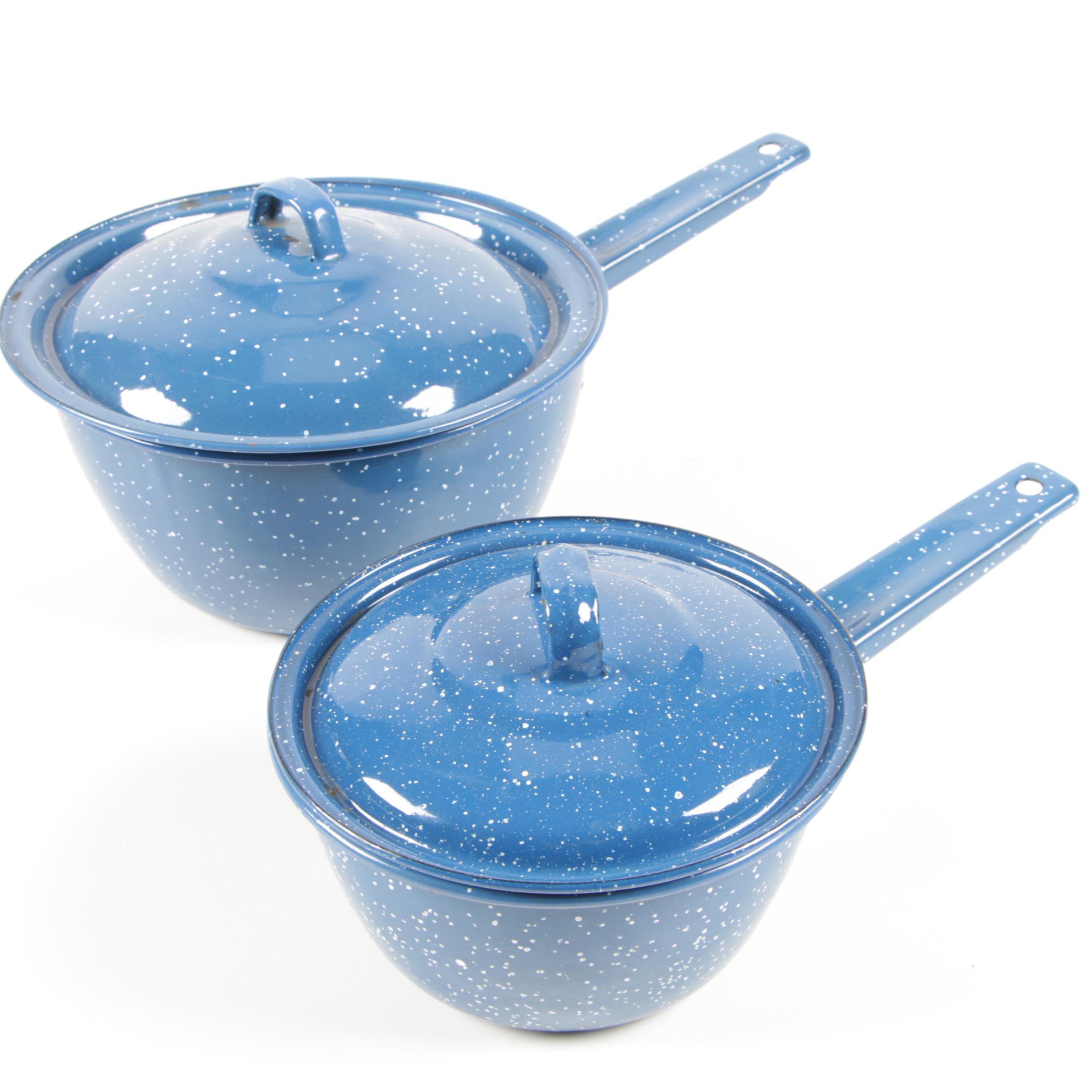 Mexican Cinsa Speckled Enamel Cookware, Dinnerware and More