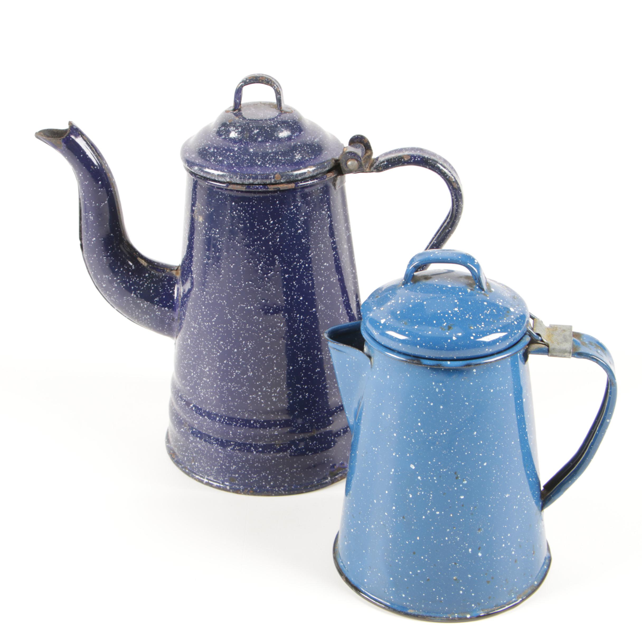 Mexican Cinsa Speckled Enamel Cookware, Dinnerware and More