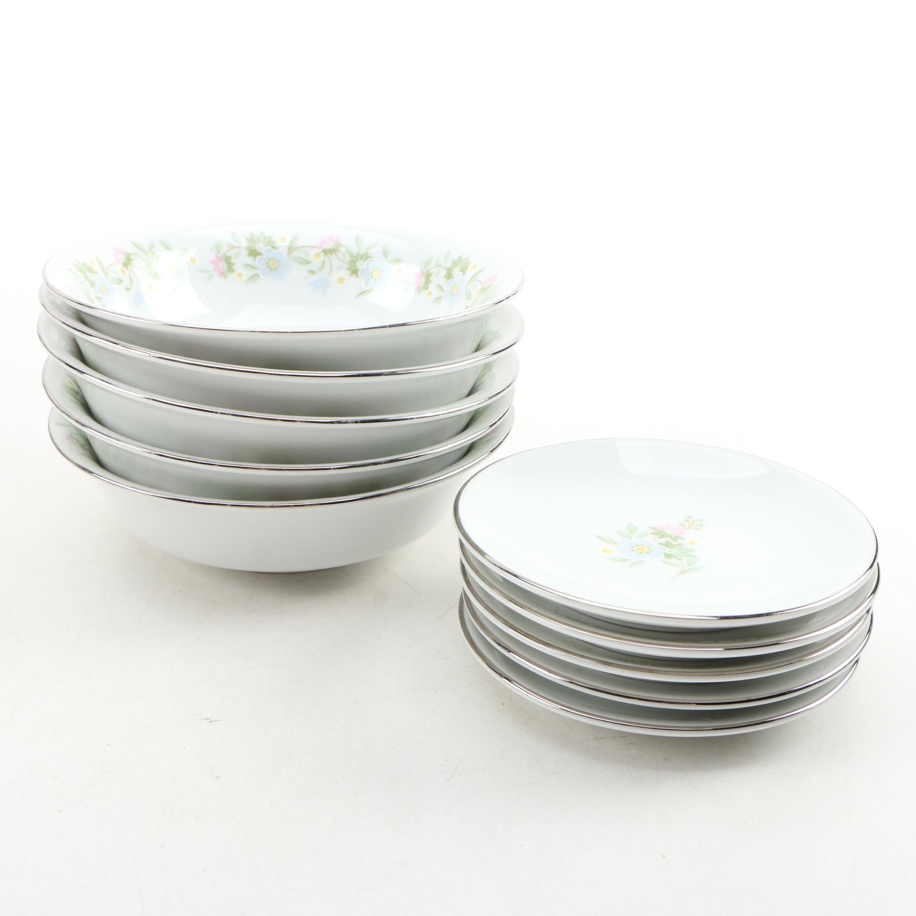 Hobbyist Painted Porcelain Tableware, Antique and Vintage