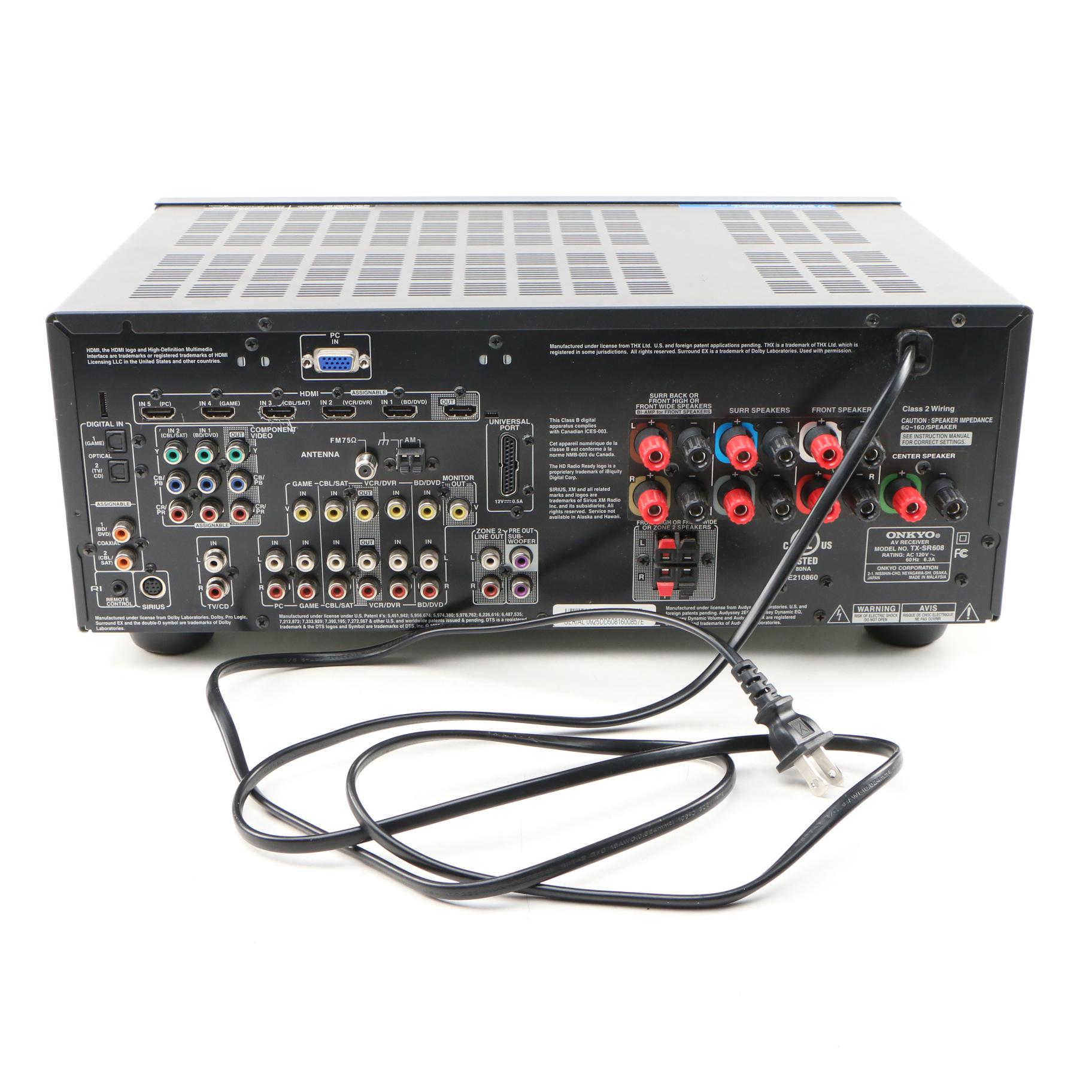 Onkyo TX-SR608 AV Receiver
