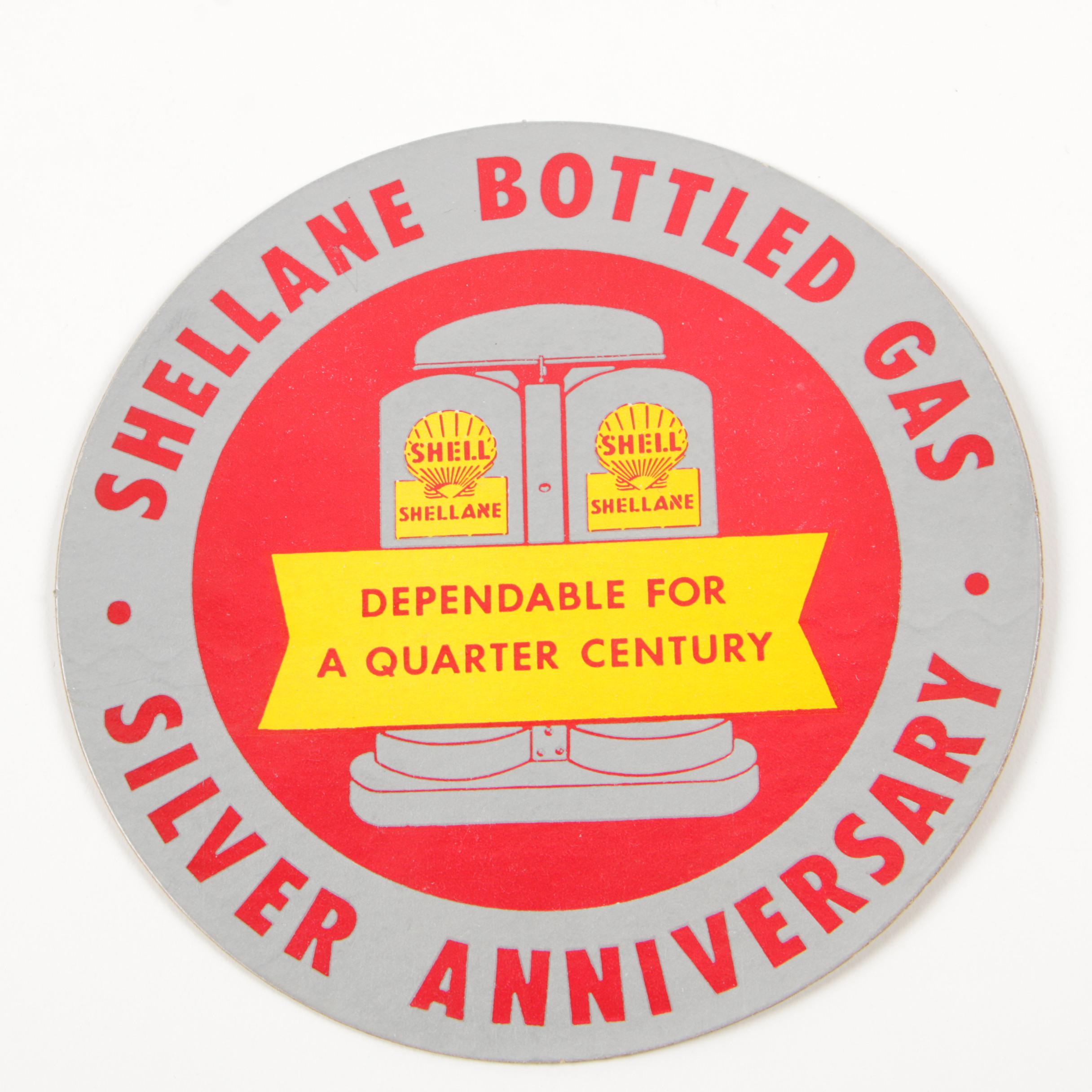 Shellane Bottled Gas Advertisement Paperweights and Decals