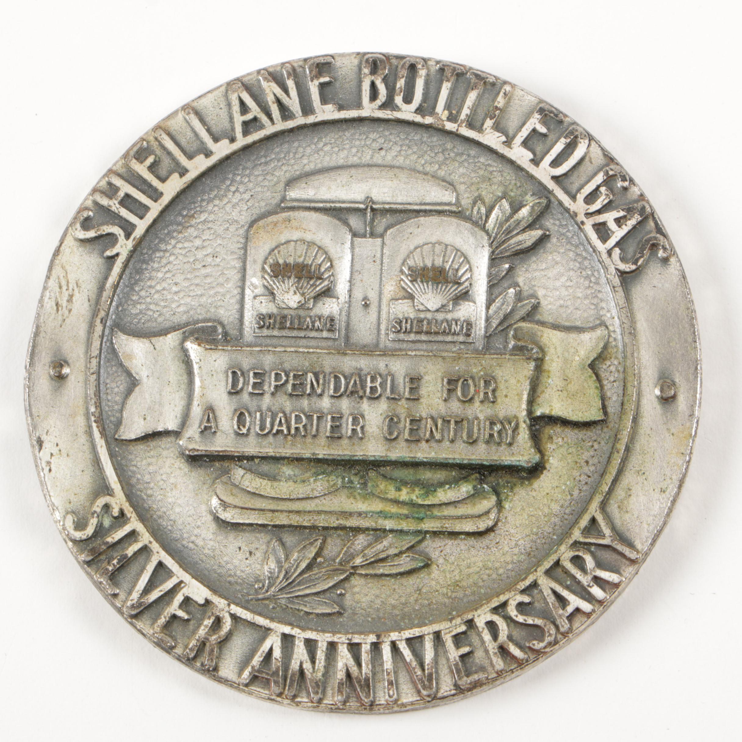 Shellane Bottled Gas Advertisement Paperweights and Decals