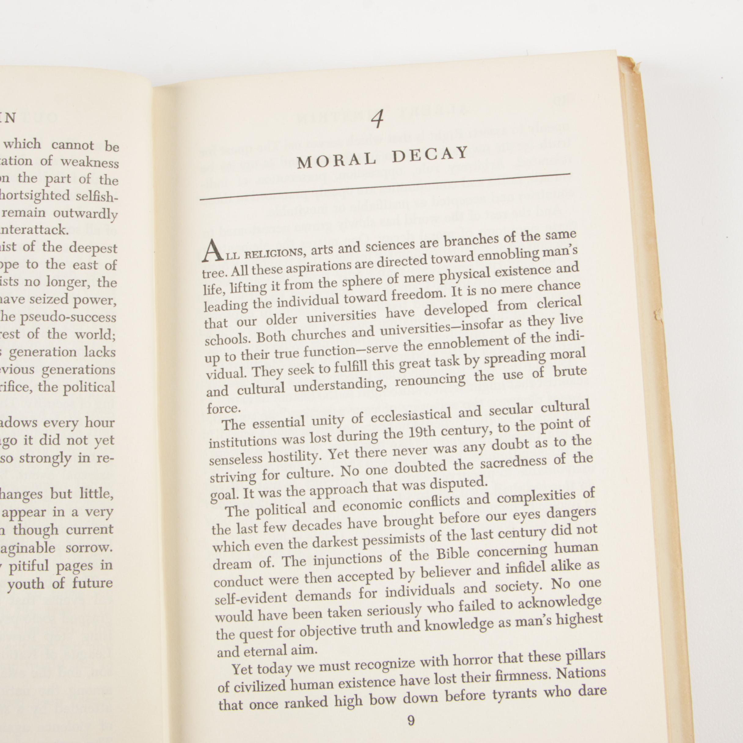 1950 First Edition "Out of My Later Years" by Albert Einstein