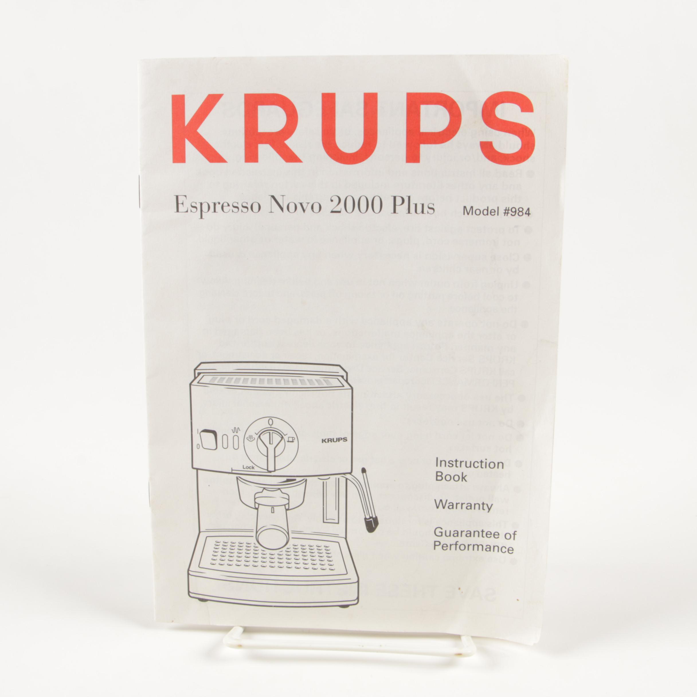 Krups Espresso Novo 2000 Plus