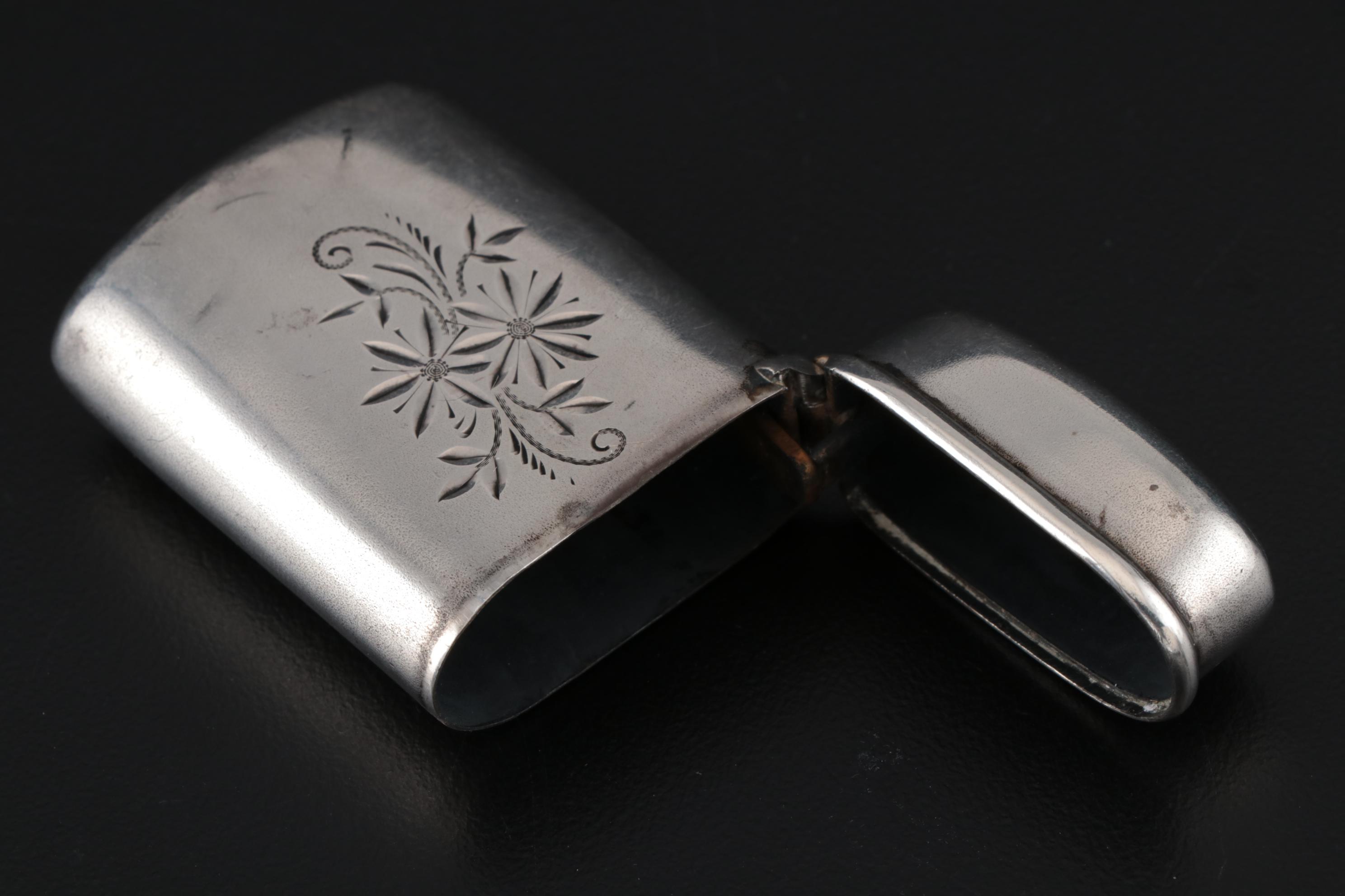 Gorham Late Victorian Sterling Vesta Case, circa 1889