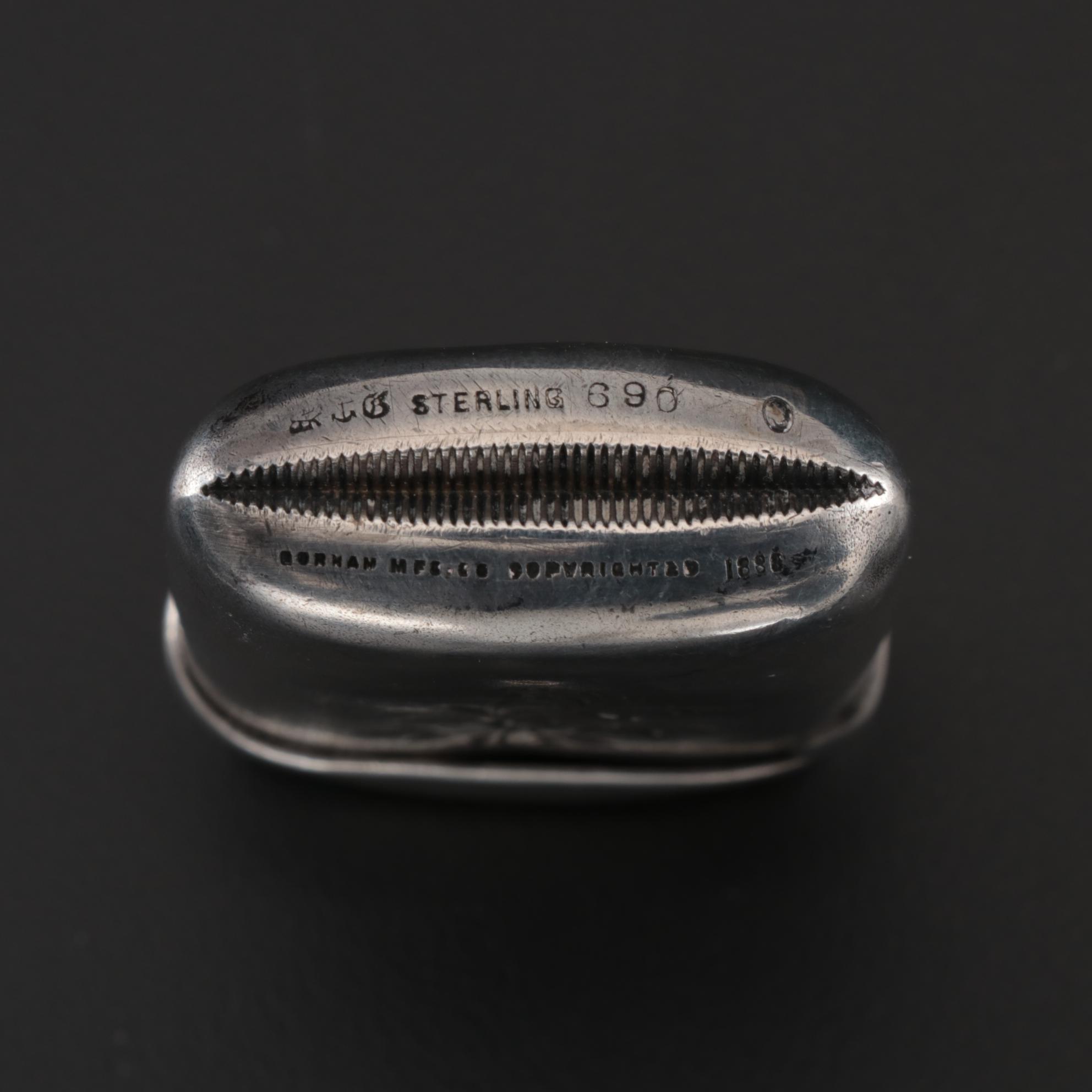 Gorham Late Victorian Sterling Vesta Case, circa 1889