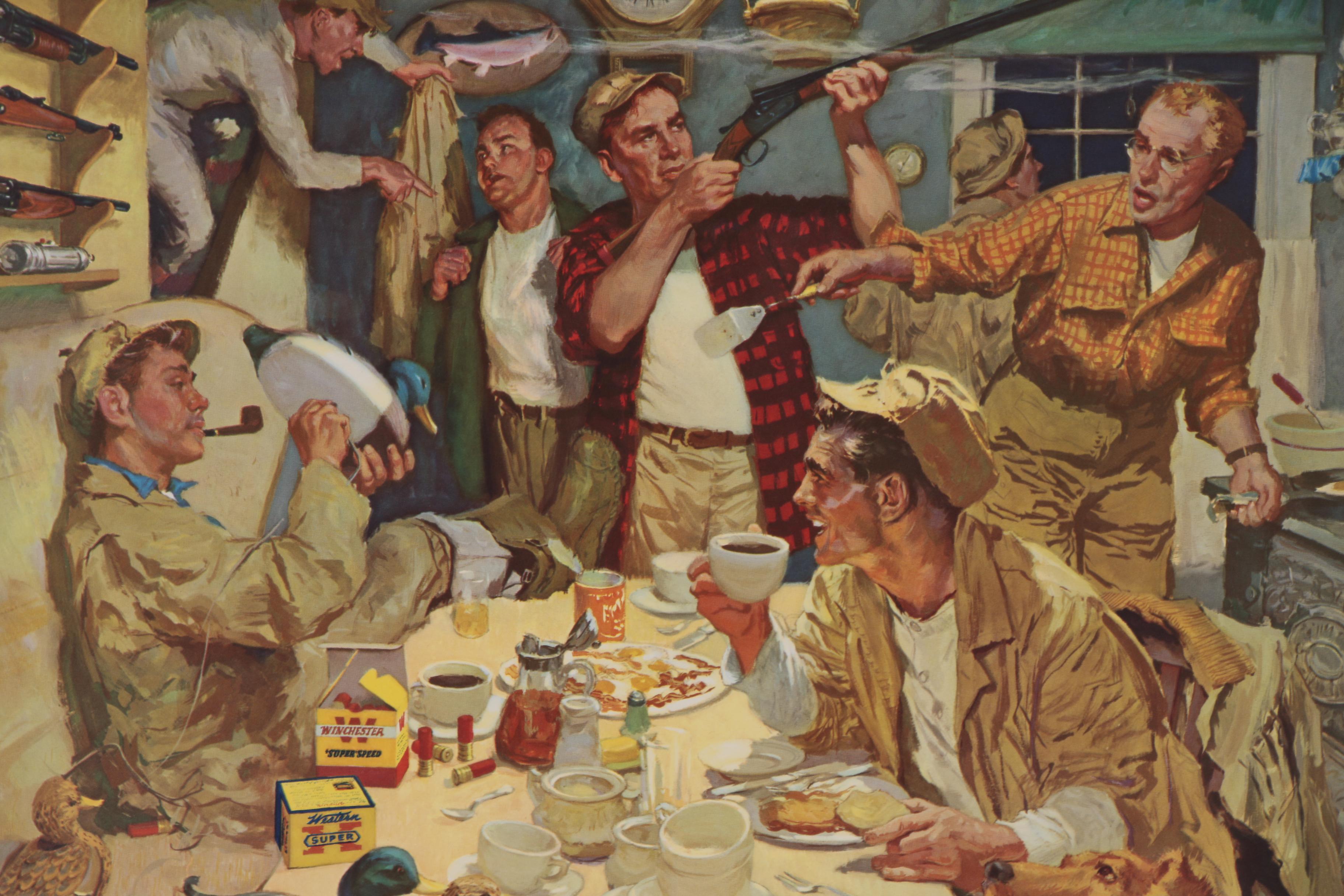 Western-Winchester Hunting Lithographs after James Dwyer, 1954