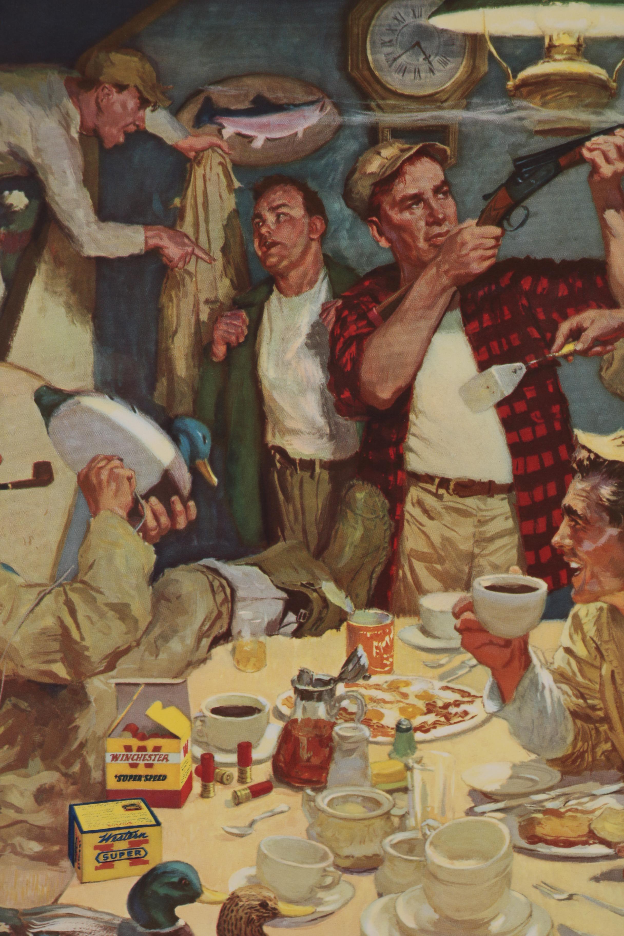 Western-Winchester Hunting Lithographs after James Dwyer, 1954