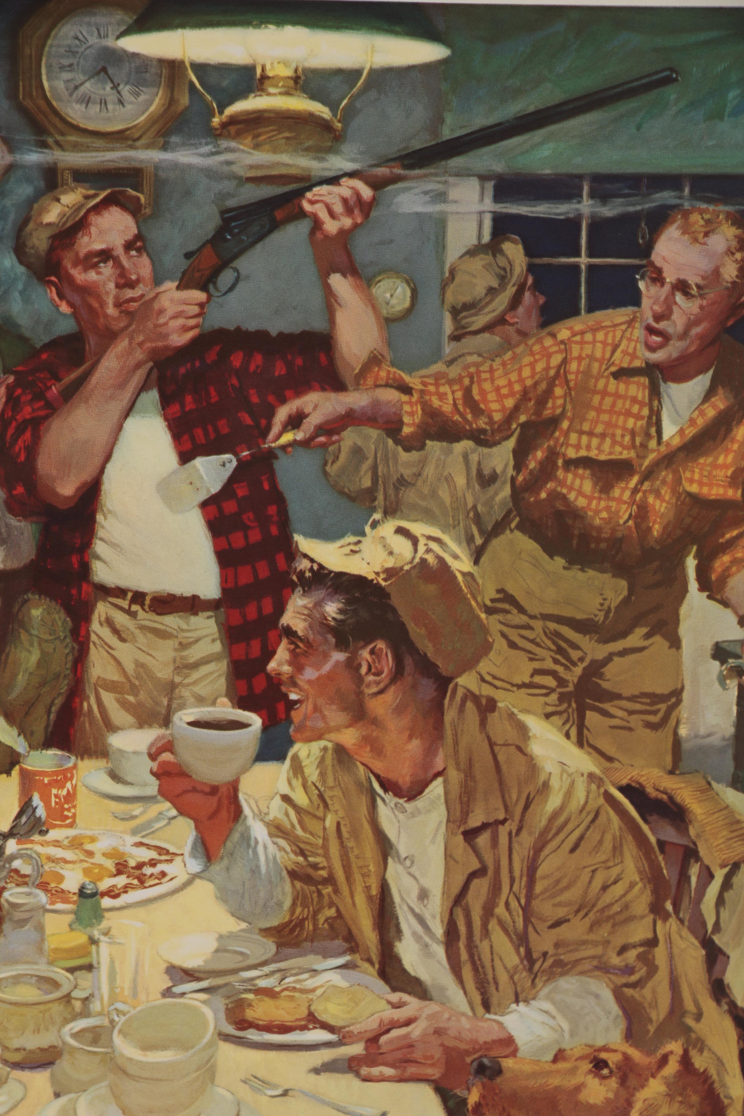 Western-Winchester Hunting Lithographs after James Dwyer, 1954