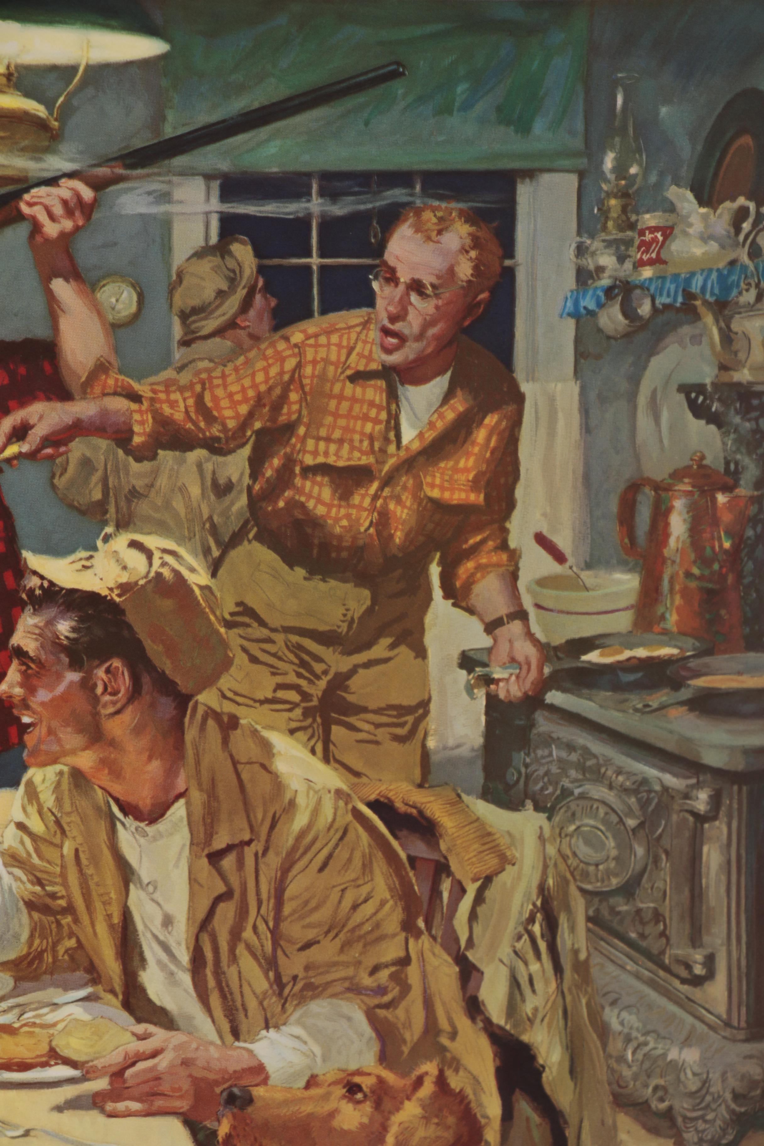 Western-Winchester Hunting Lithographs after James Dwyer, 1954