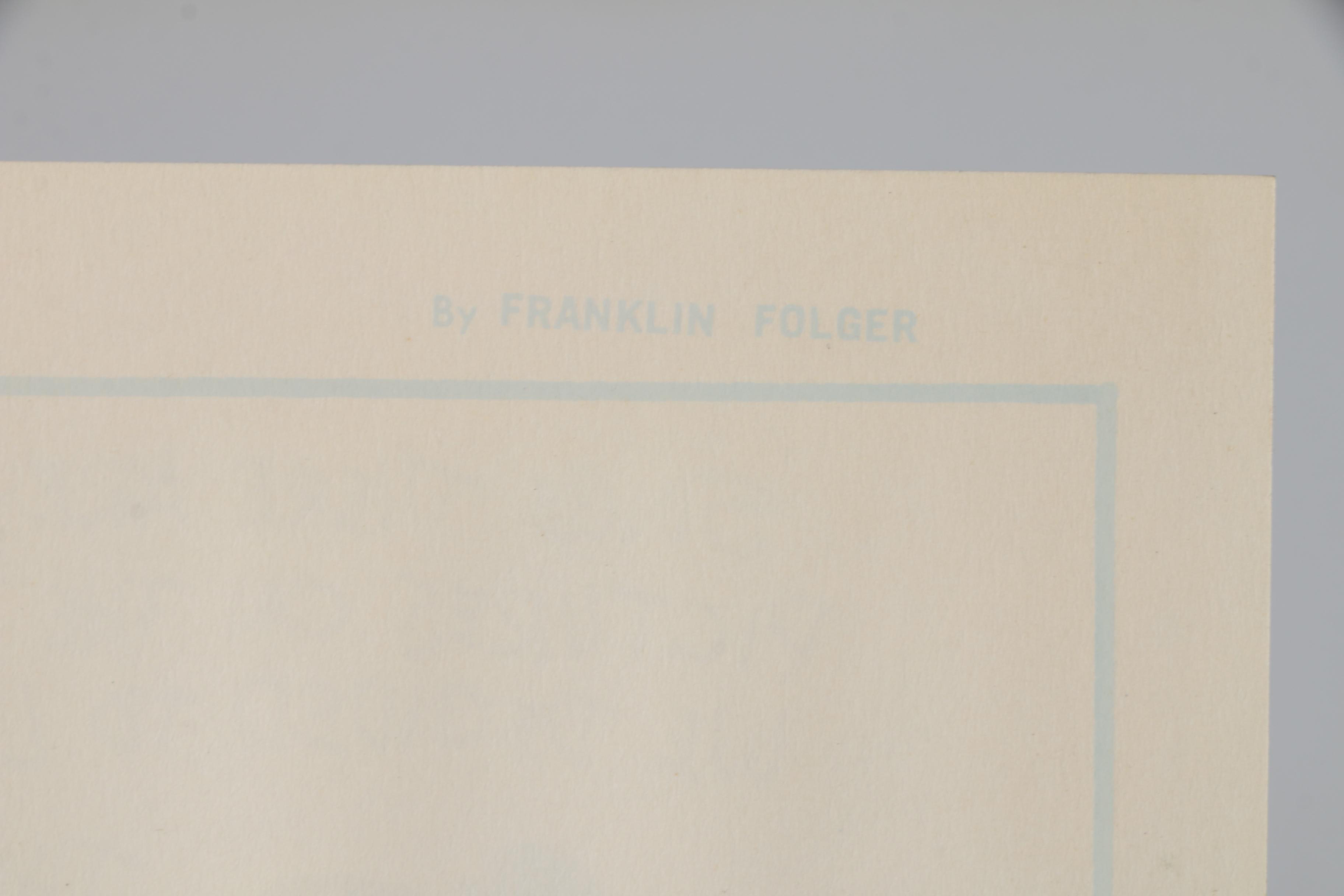 Franklin Folger "The Girls" Style Ink Cartoon, Mid 20th Century